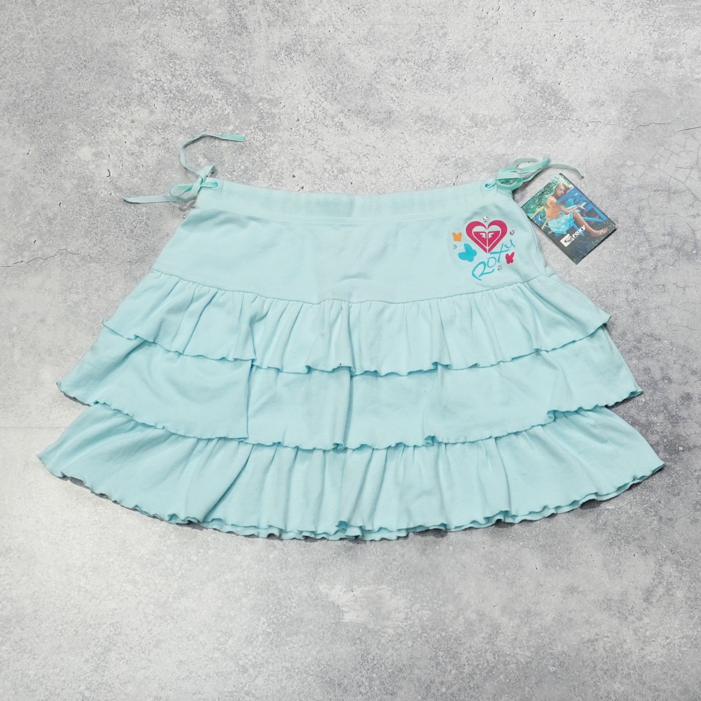 2000s Roxy Tiered Ruffle Skirt