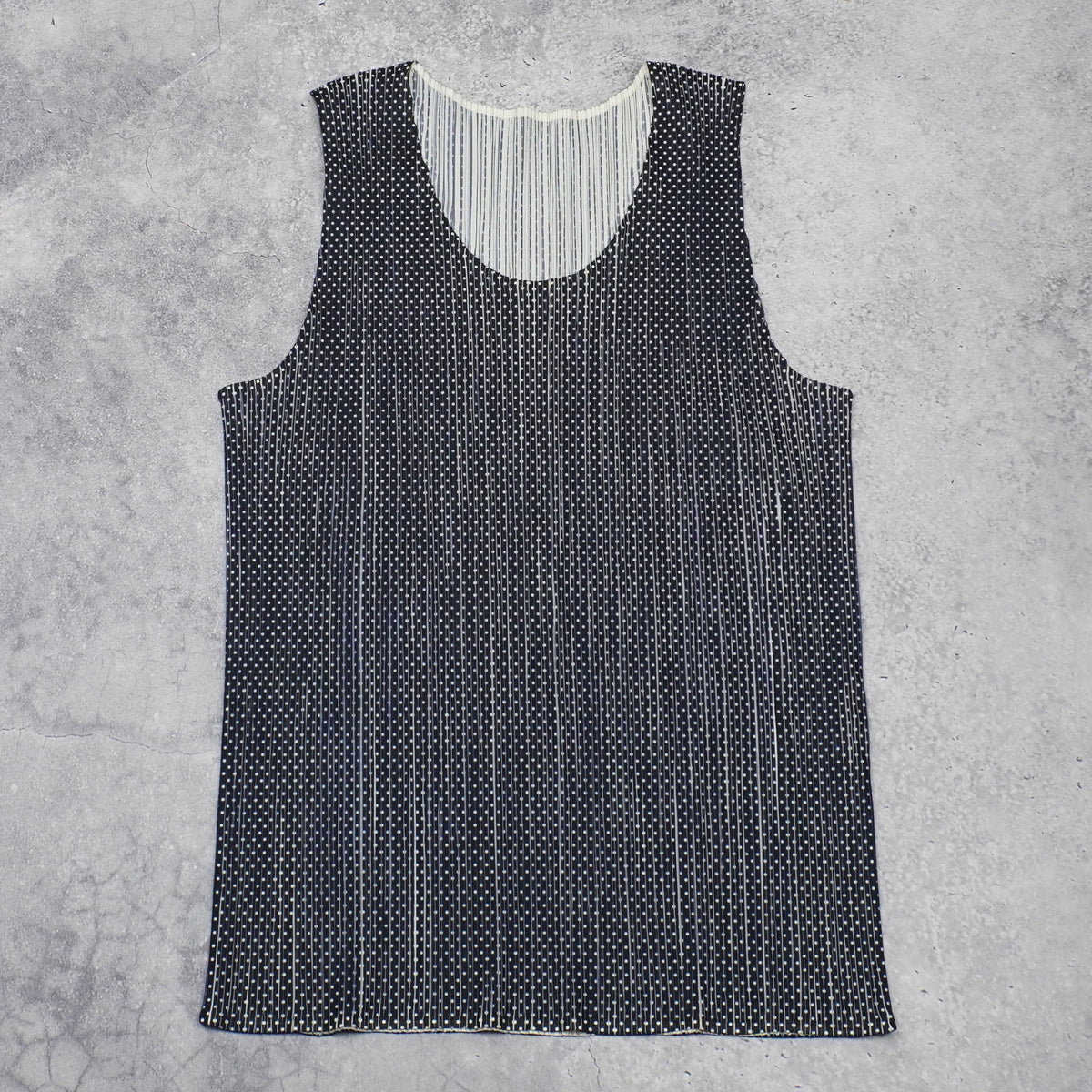 Issey Miyake Pleats Please Polka Dot Tank Top