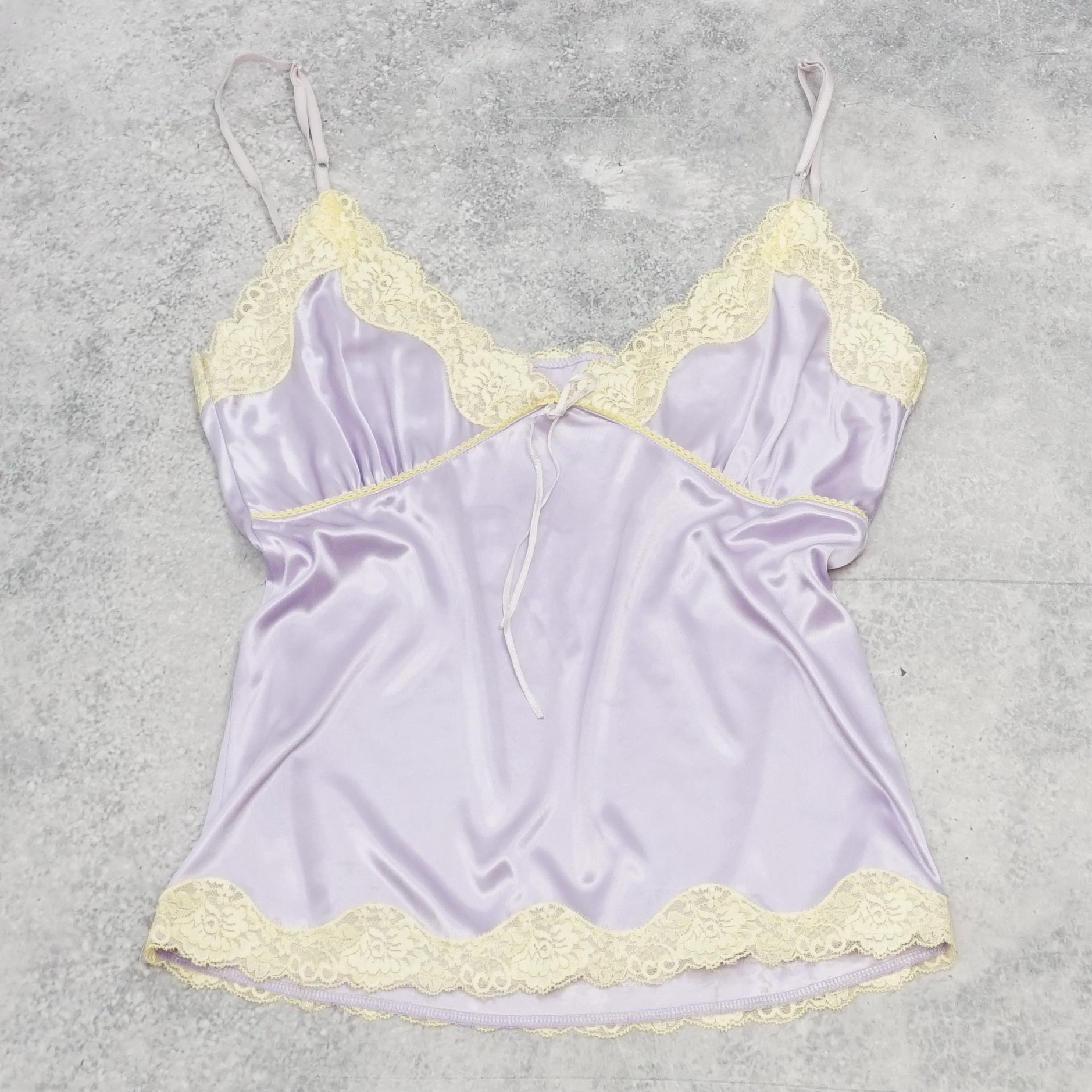 2000s Lace Trimmed Cami Top