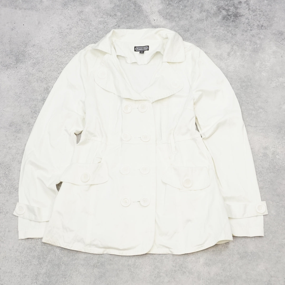 Ses Button Trench Coat