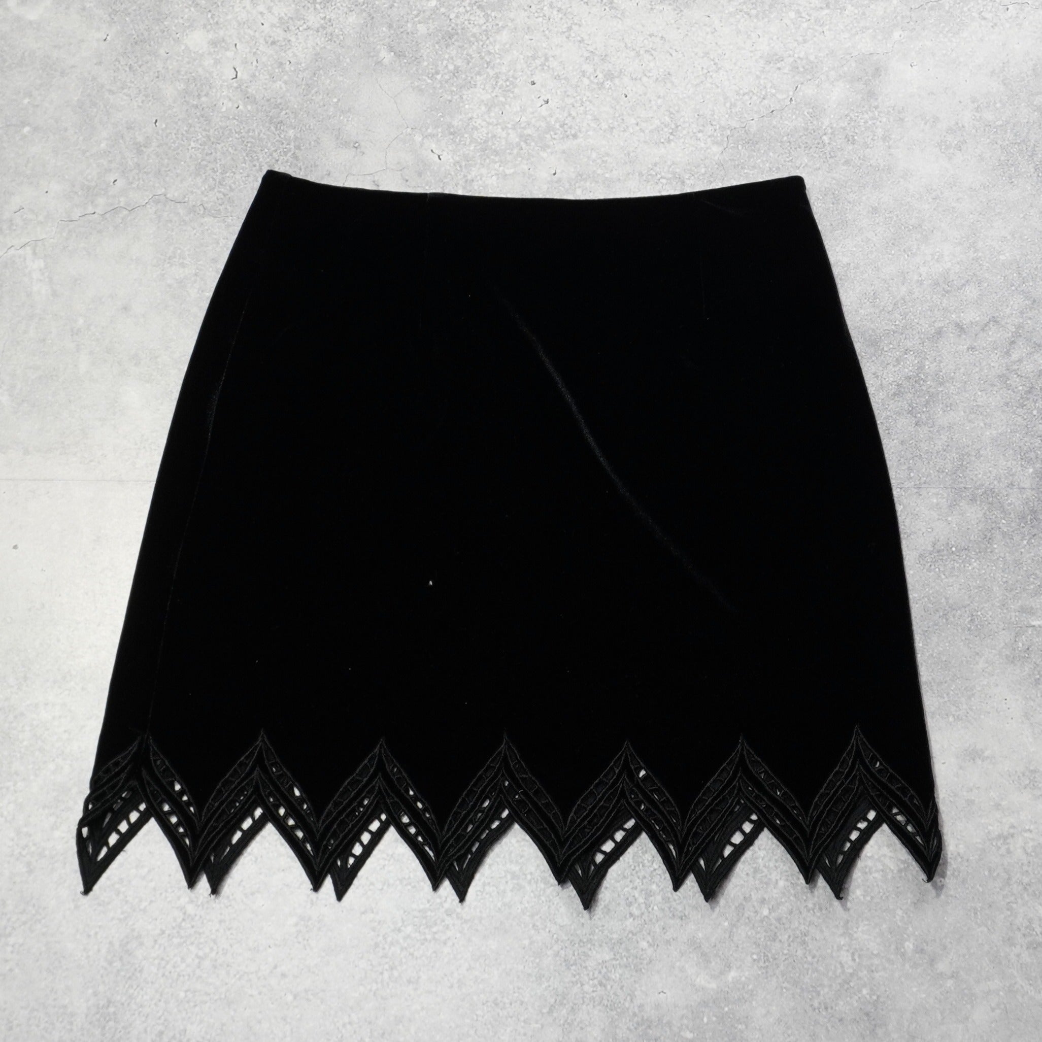 2000s Vivienne Tam Velour Skirt