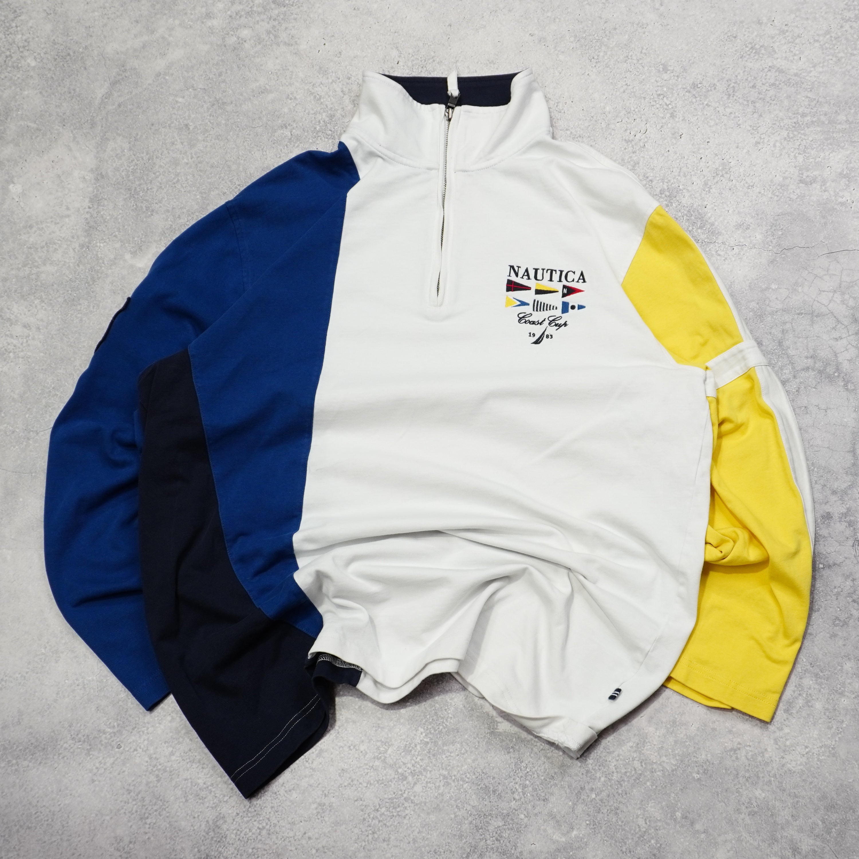 90s Nautica Coast Cup Embroidered Quarter Zip Knit