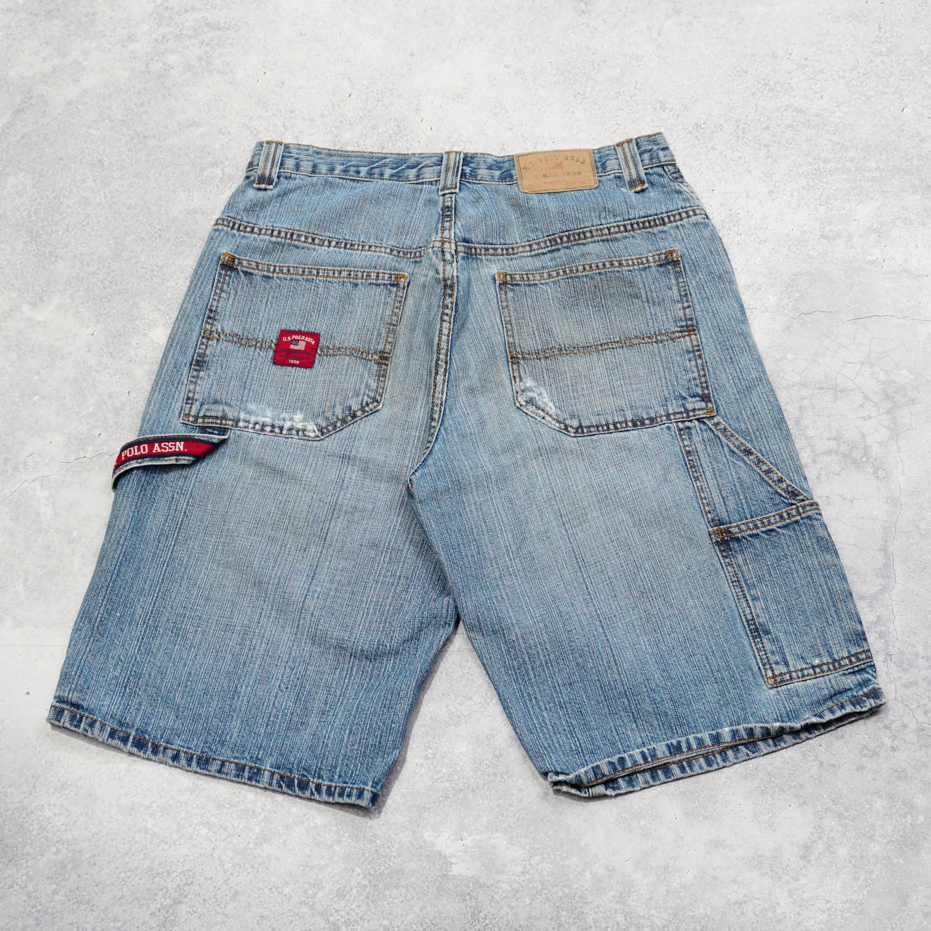2000s Polo Assn Denim Utility Cargo Shorts
