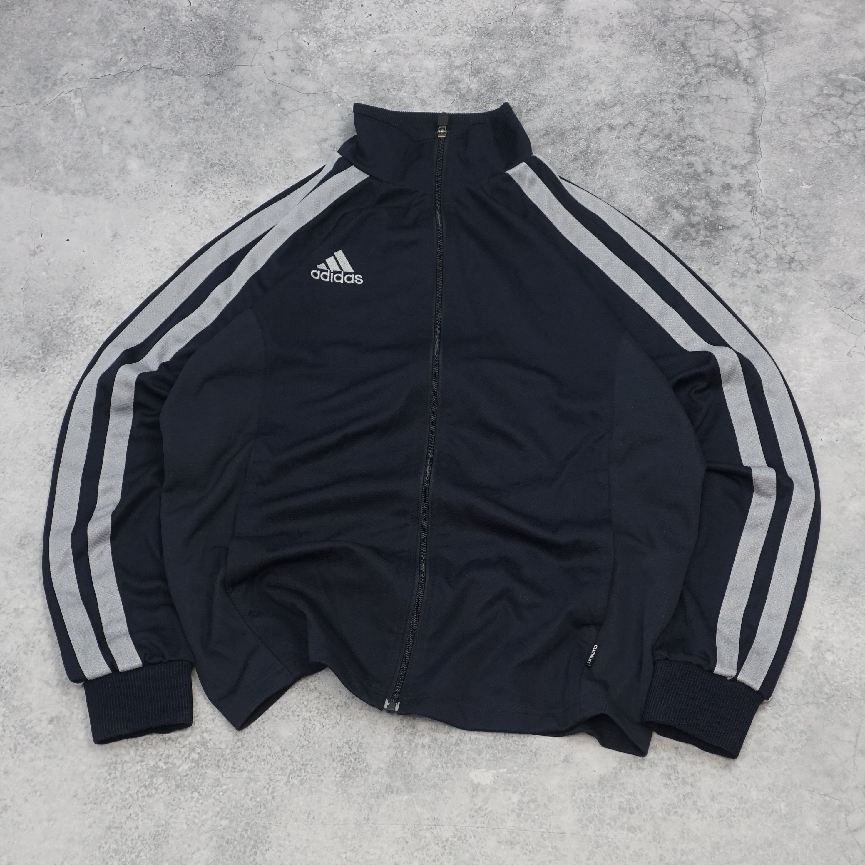 2000s Adidas Climalite Three Stripe Track Jacket