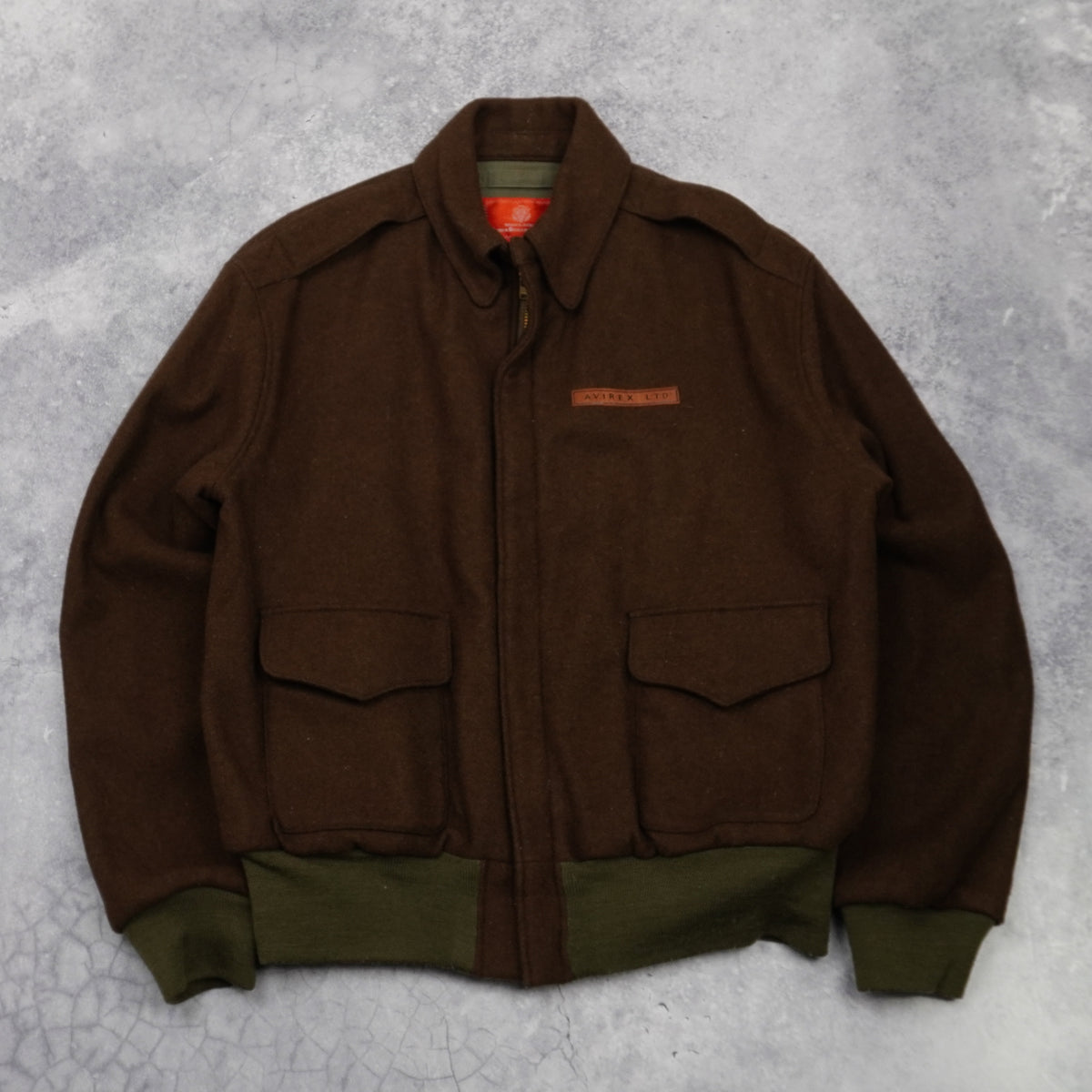 Avirex Wool A-2 Bomber Jacket