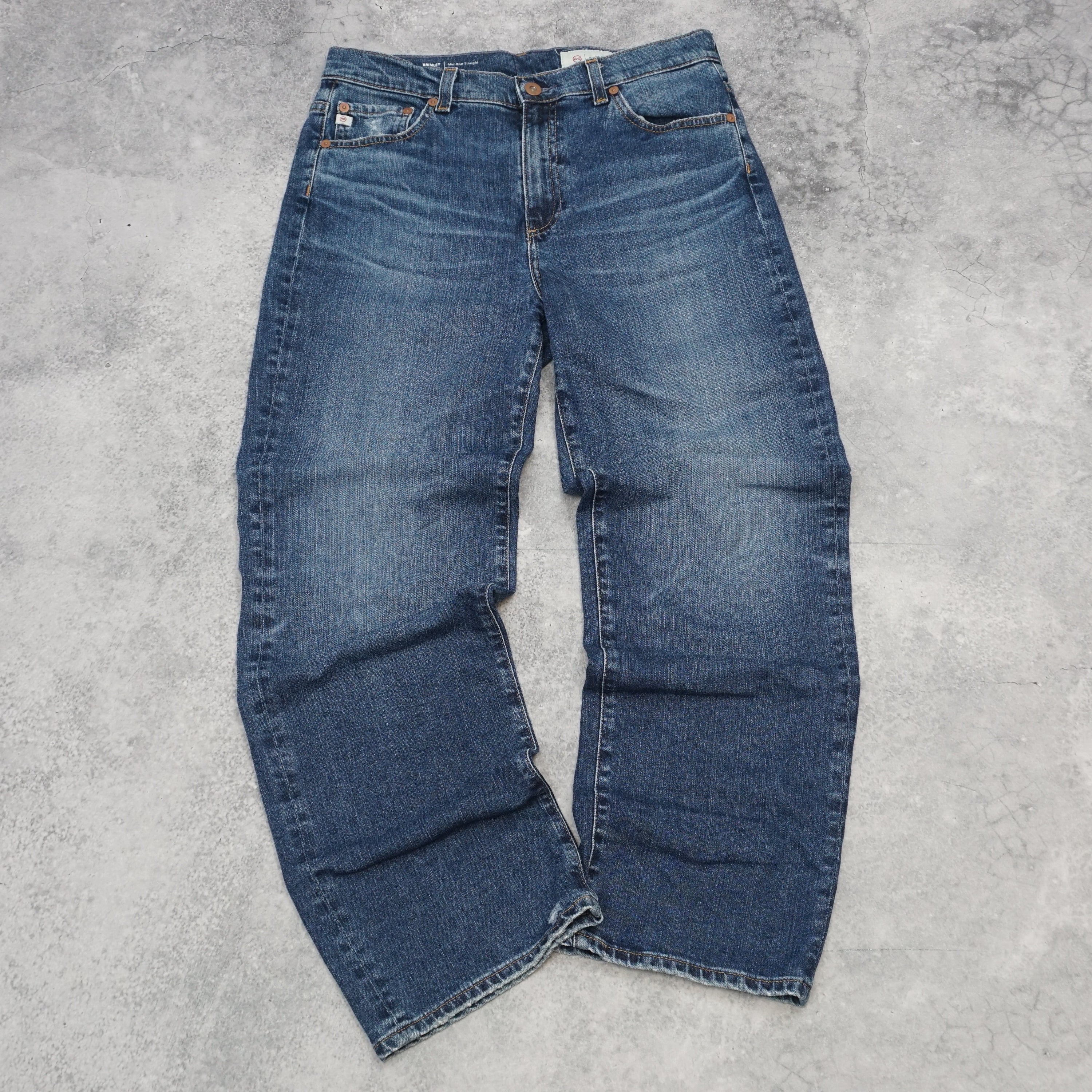 AG Brinley Mid-Rise Straight Jeans