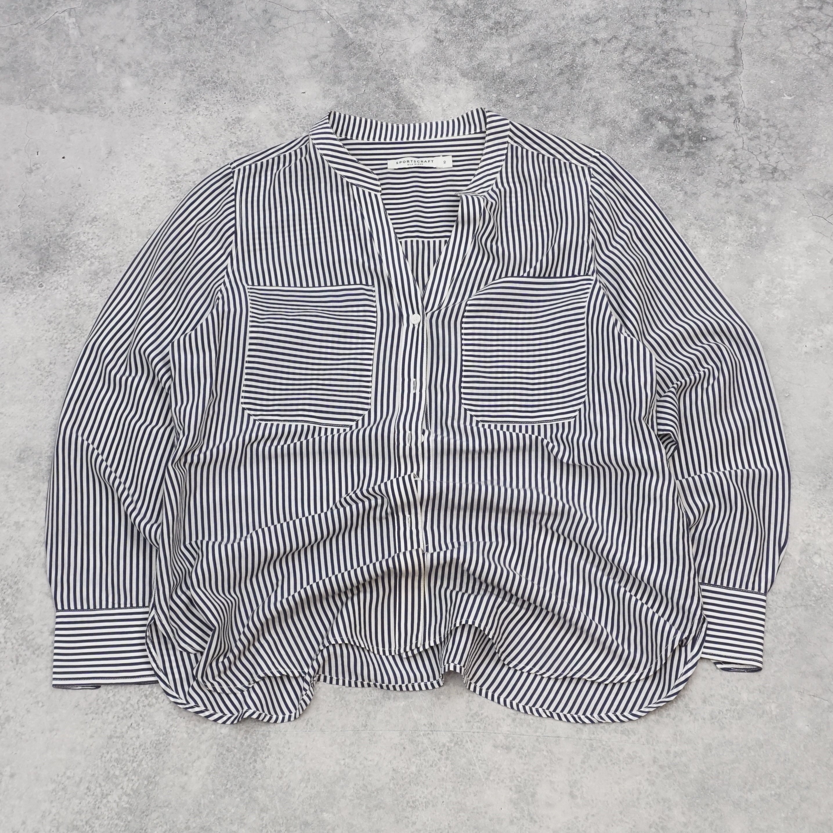 Sportscraft Silk Blend Striped Shirt