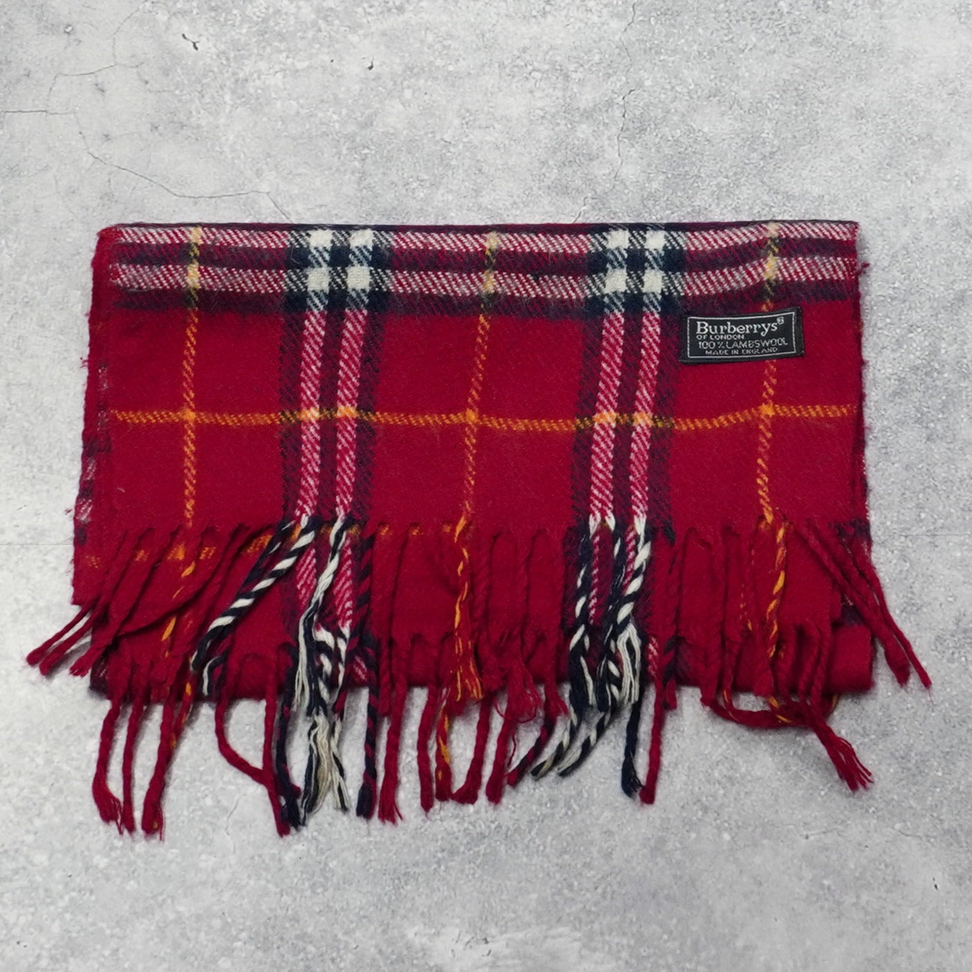90s Burberry's Wool Scarf