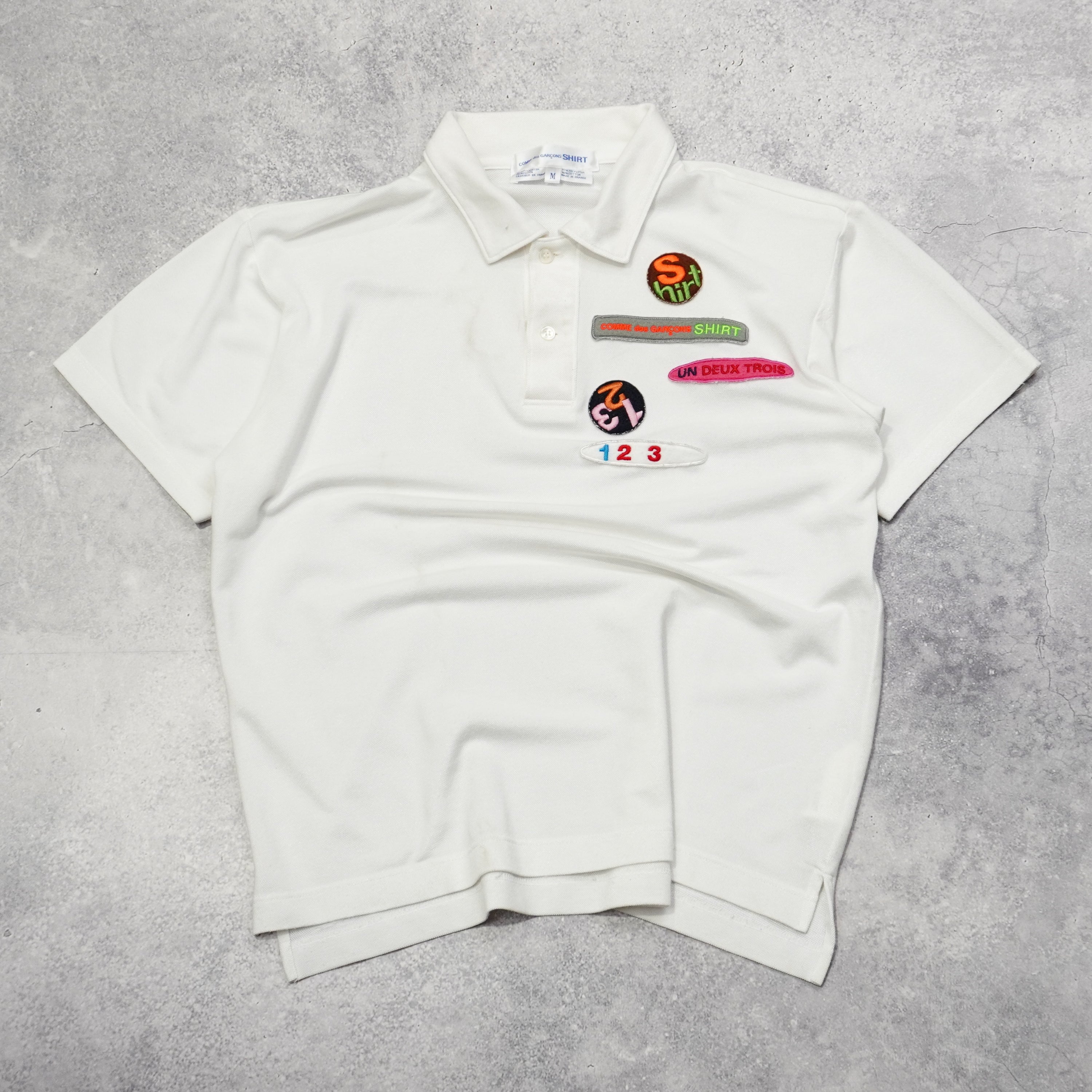 2000s Comme Des Garçons Patch Polo