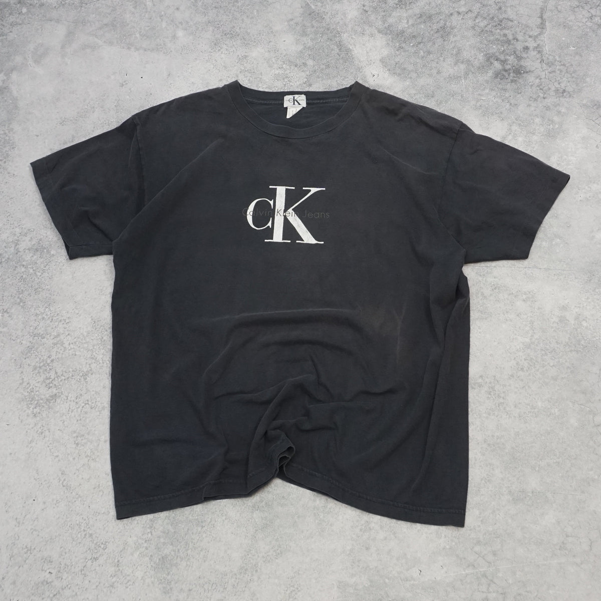 90s Calvin Klein Jeans CK Logo Faded T-Shirt
