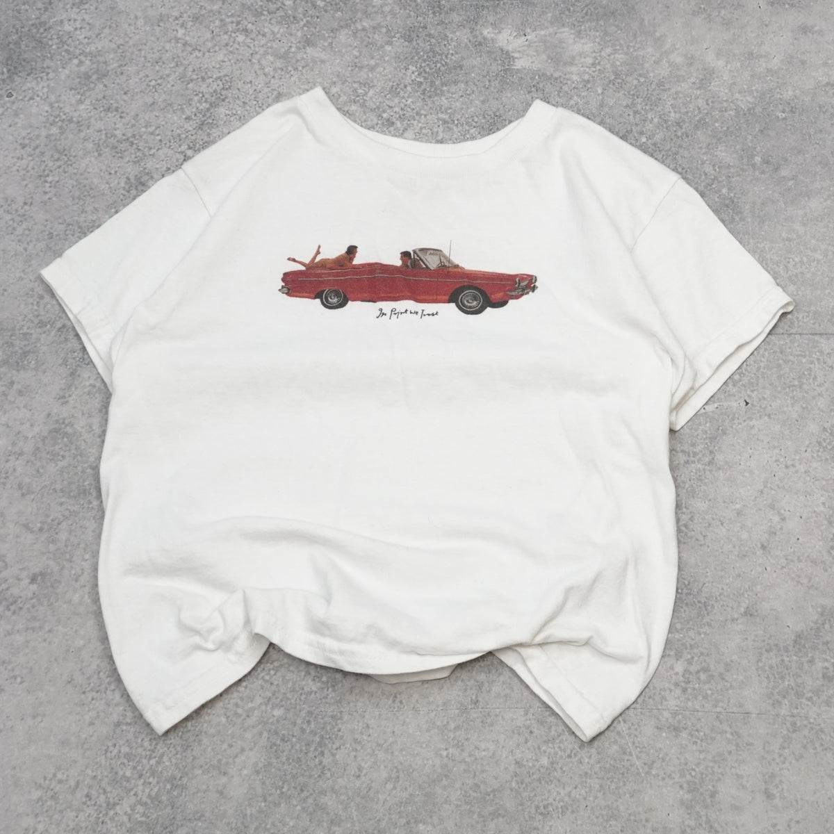 In Print we Trust Graphic Car Print T-Shirt