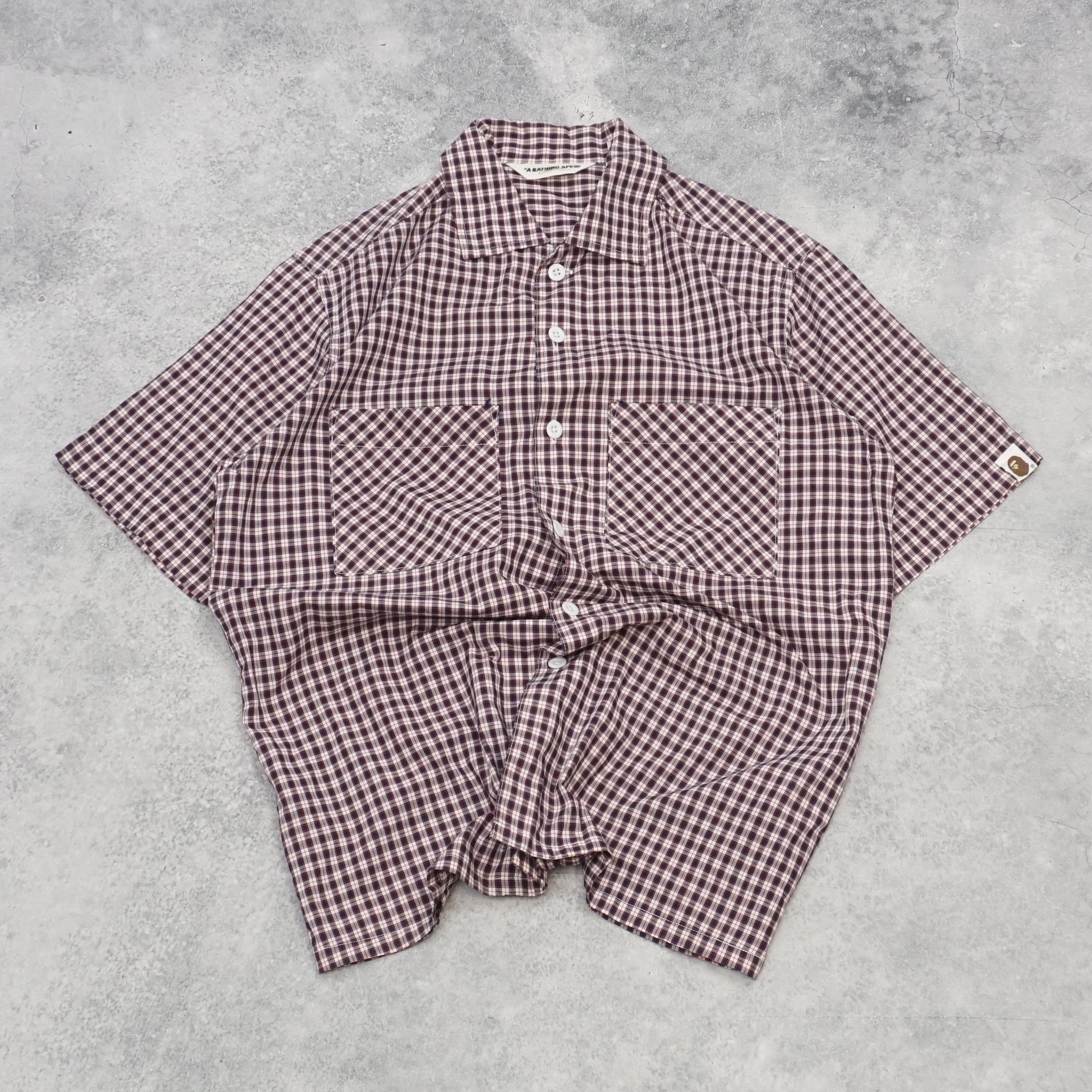 2000s A Bathing Ape Classics Plaid Short Sleeve Shirt