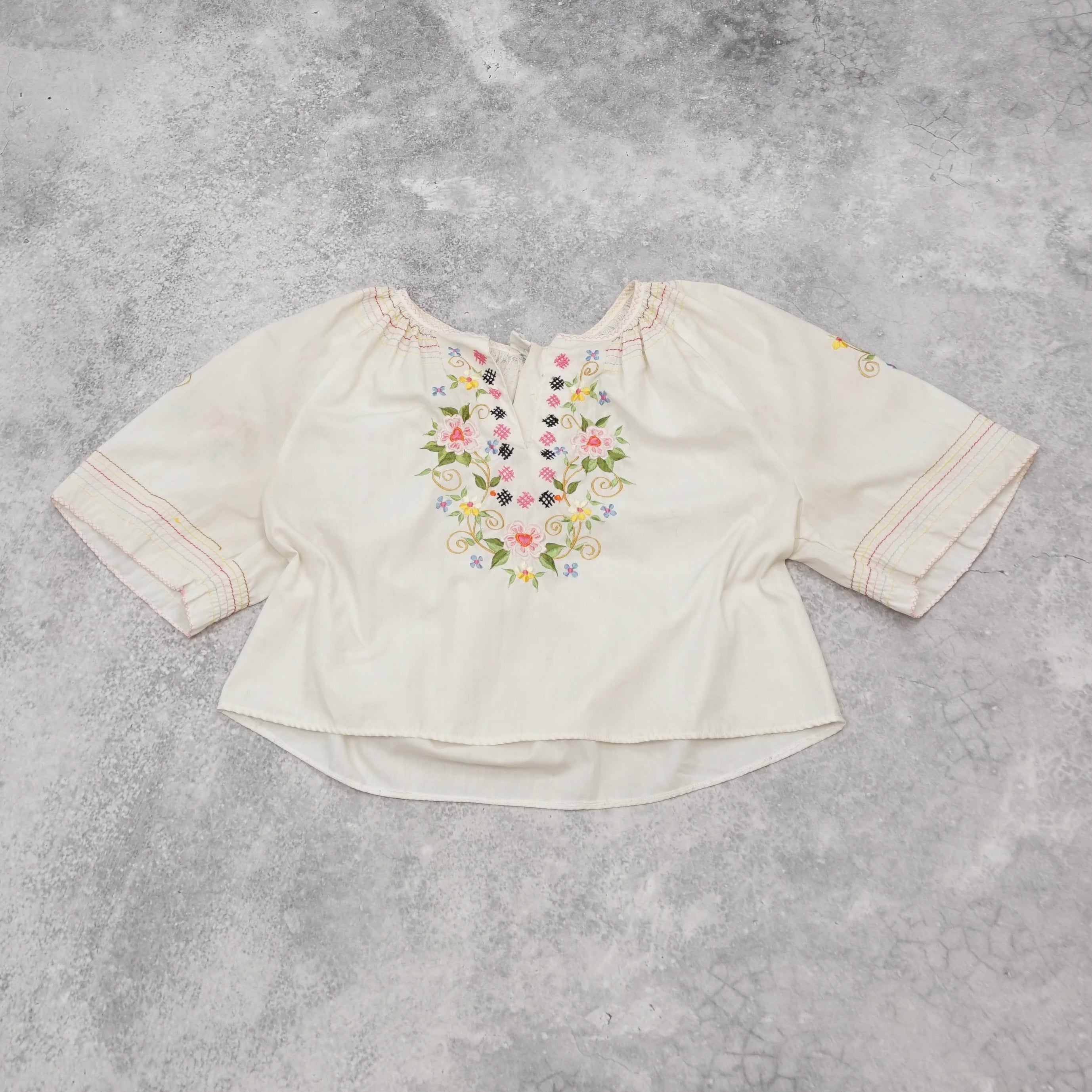 C&A Embroidered Floral Top