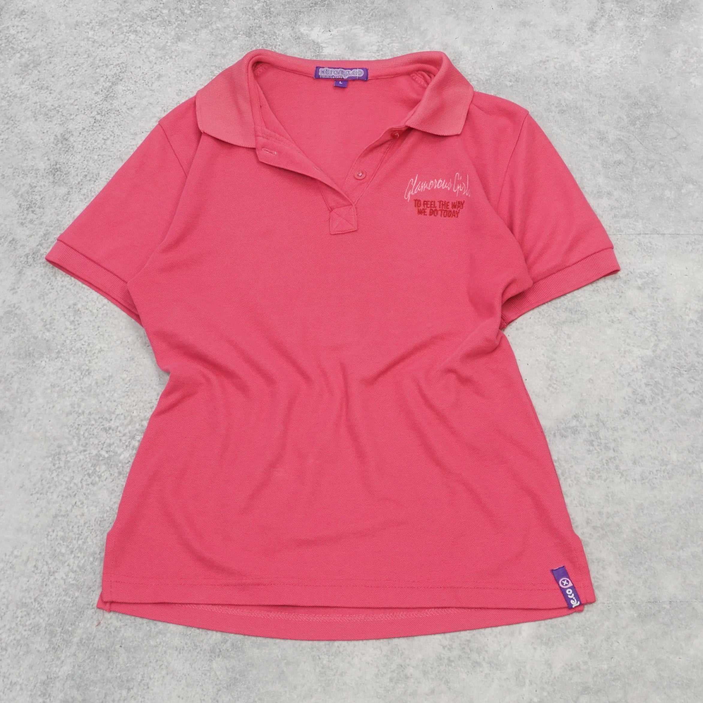 2000s Xtreme.co Glamour Girl Polo Tee