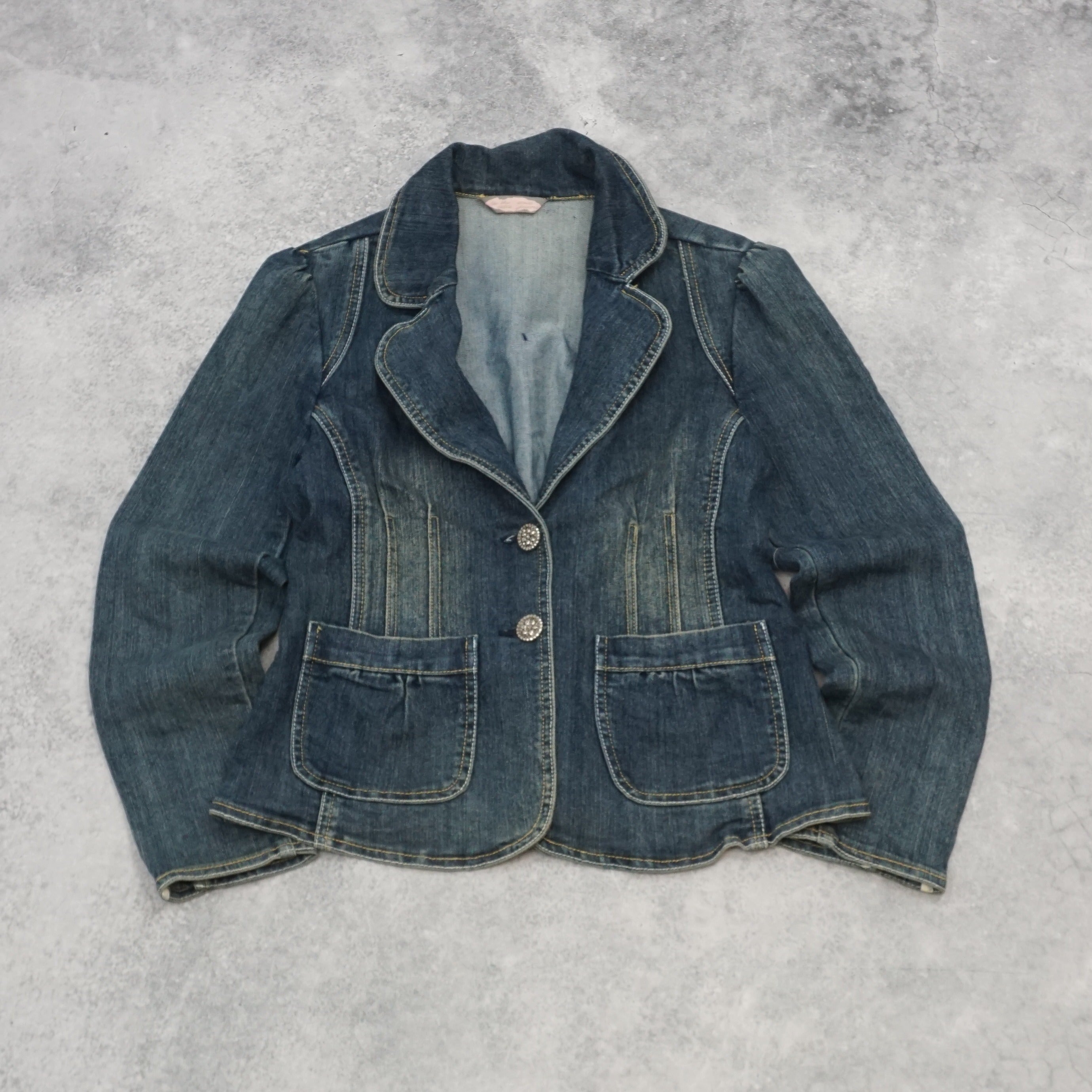 2000s 2006 Denim Utility Blazer