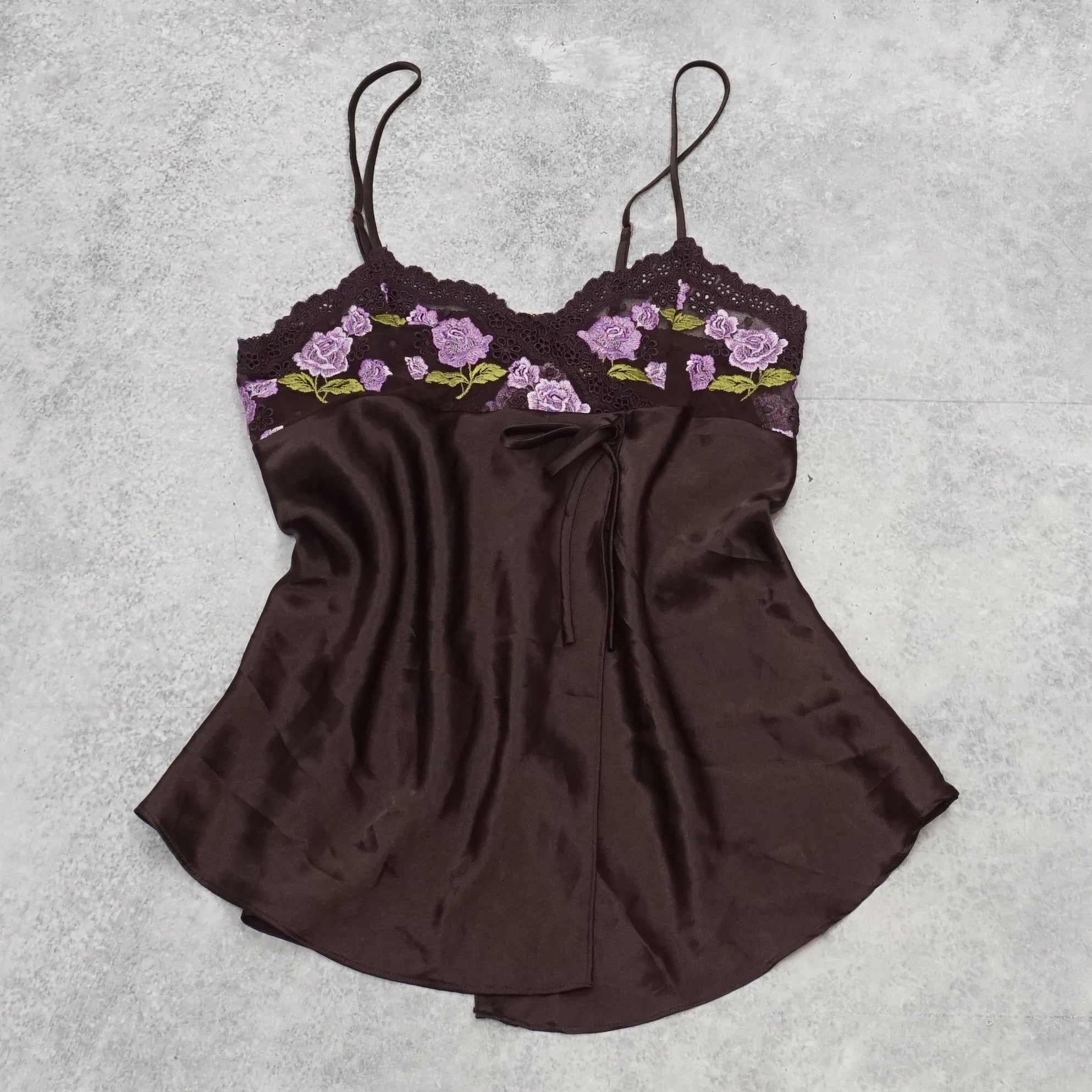 2000s Fidelia Embroidered Floral Cami Top