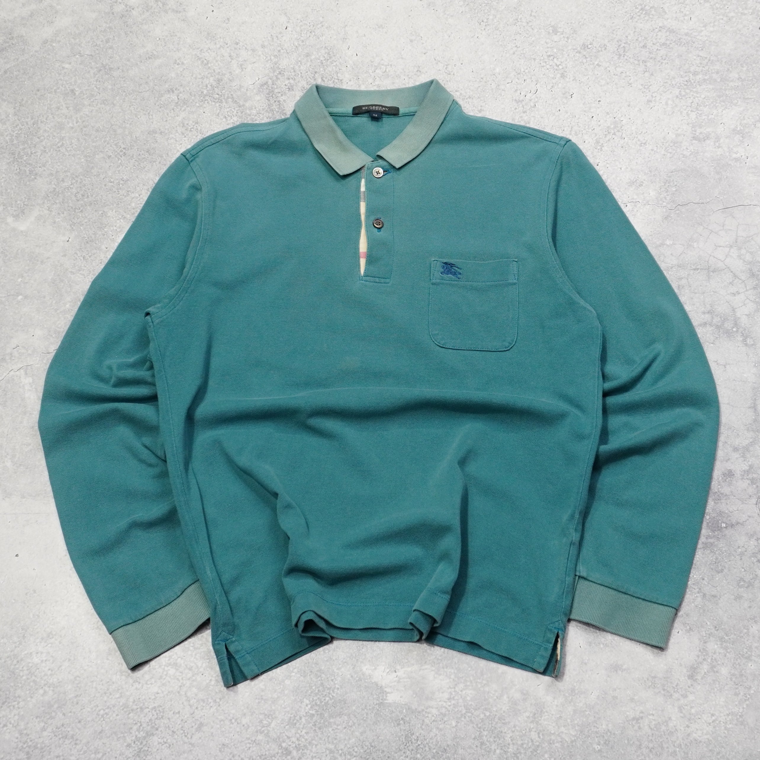 2000s Burberry Long Sleeve Polo
