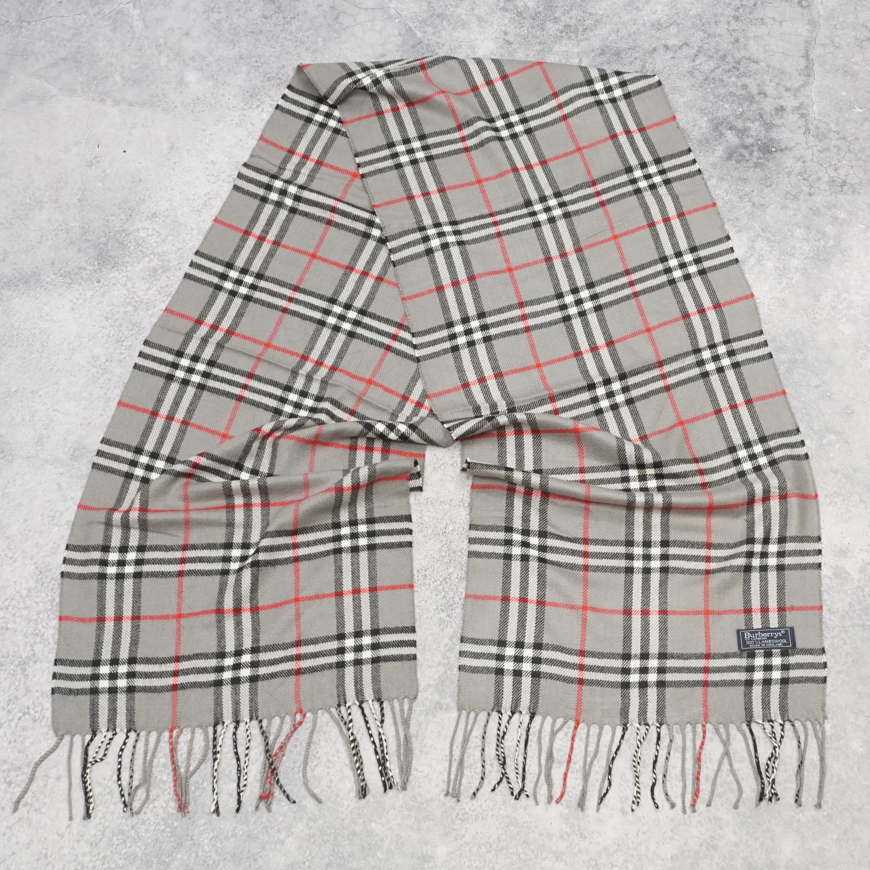 Burberry's Lambswool Checked Scarf