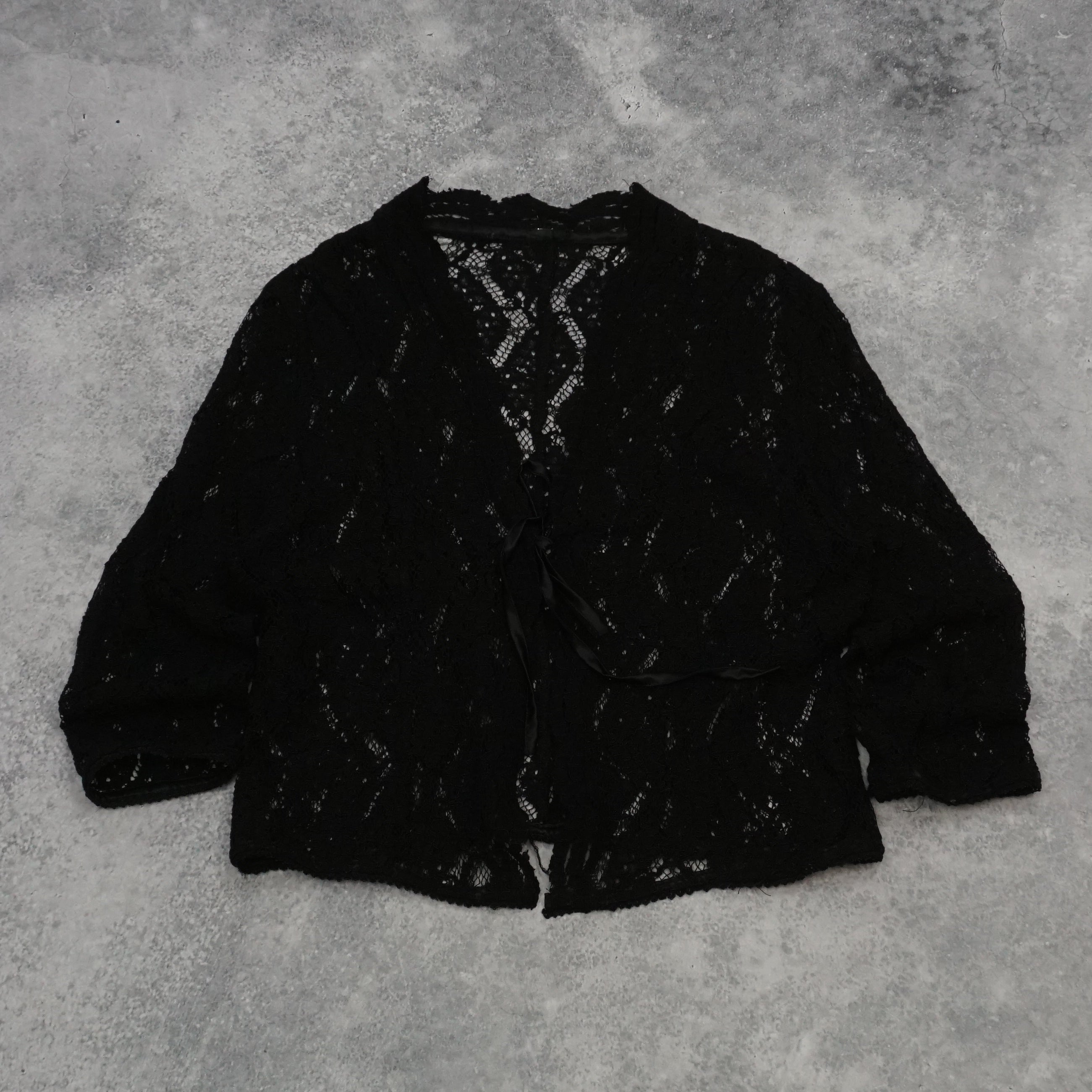 Lace Black Cardigan
