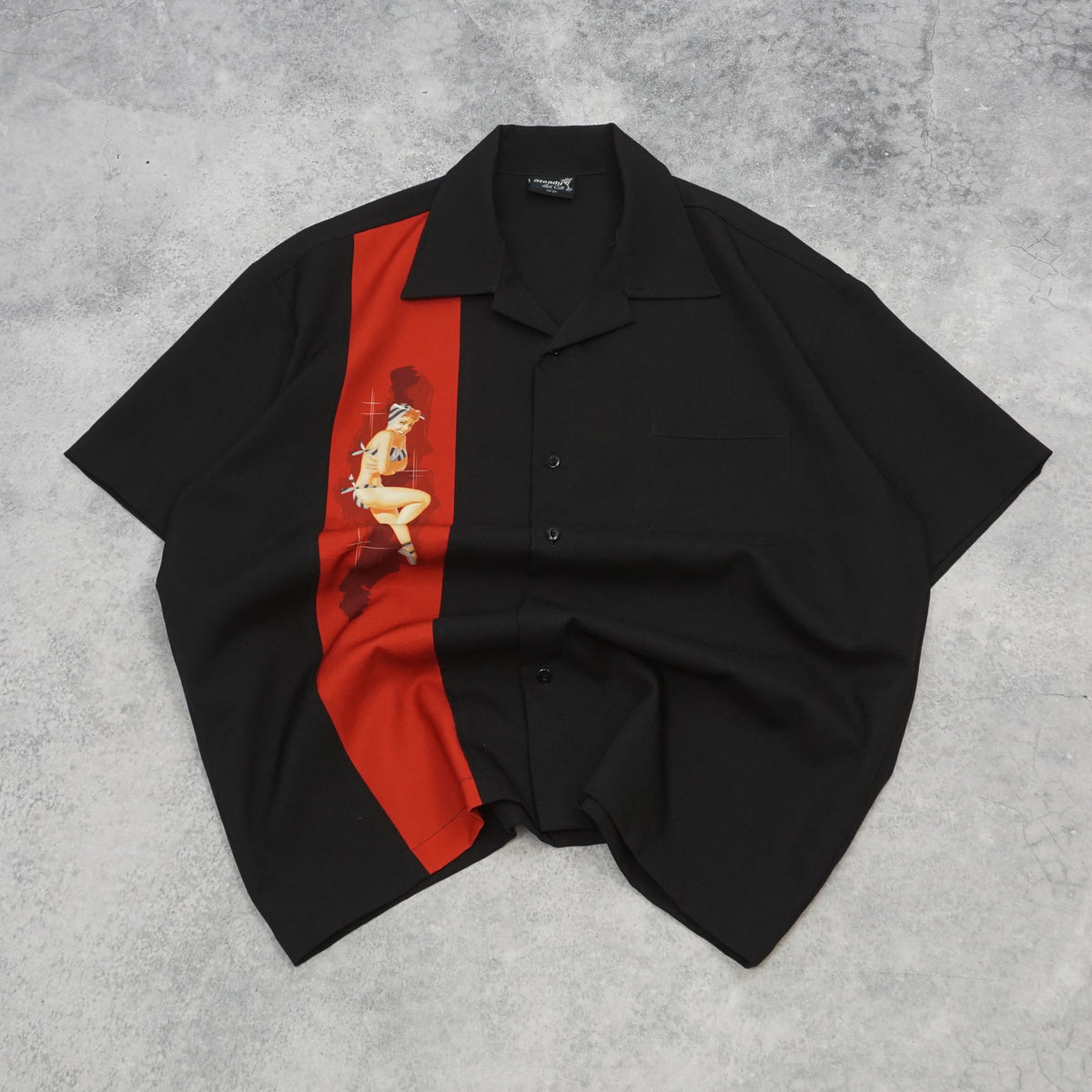 2000s Steady Last Call Pin-Up Shirt