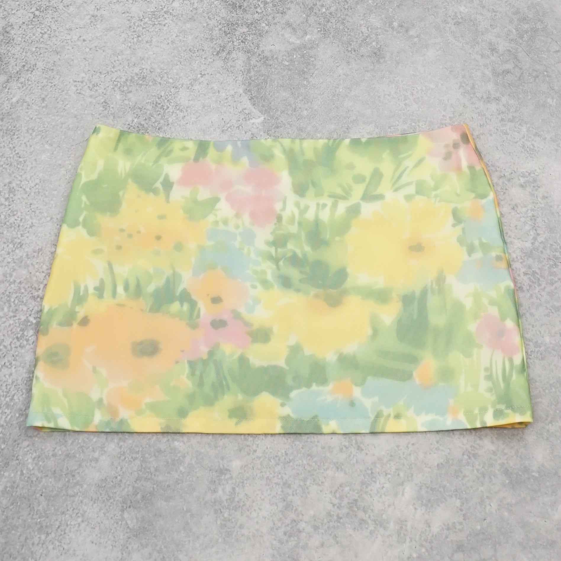 With Jean Floral Print Skirt