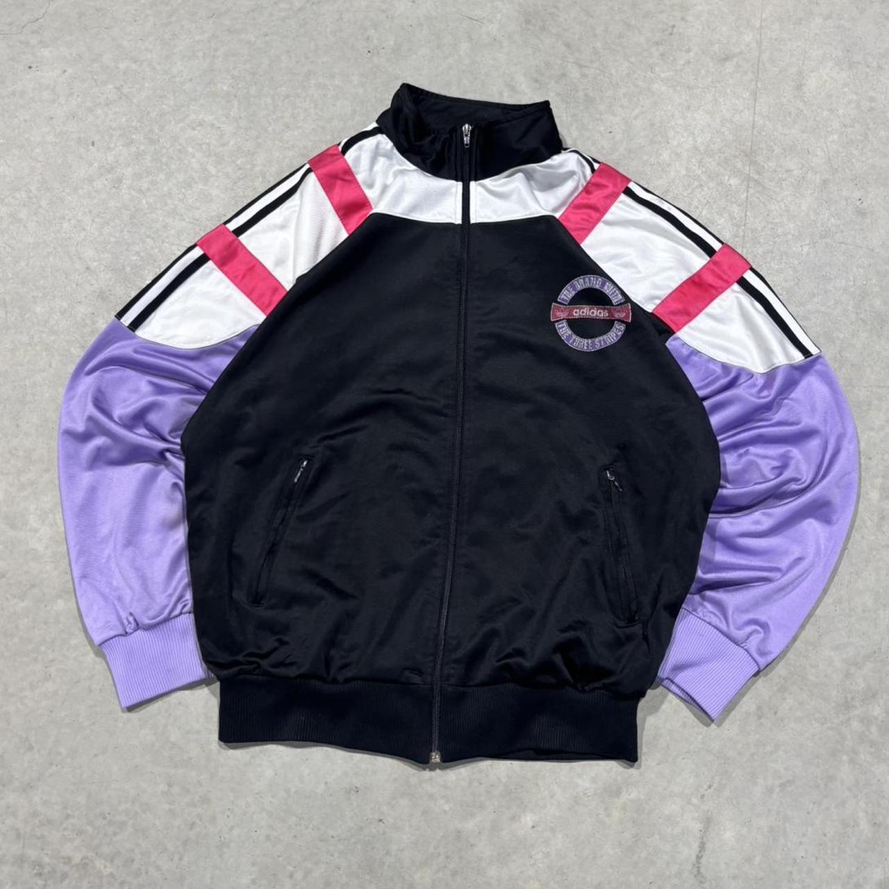 90s Adidas Graphic Zip Up