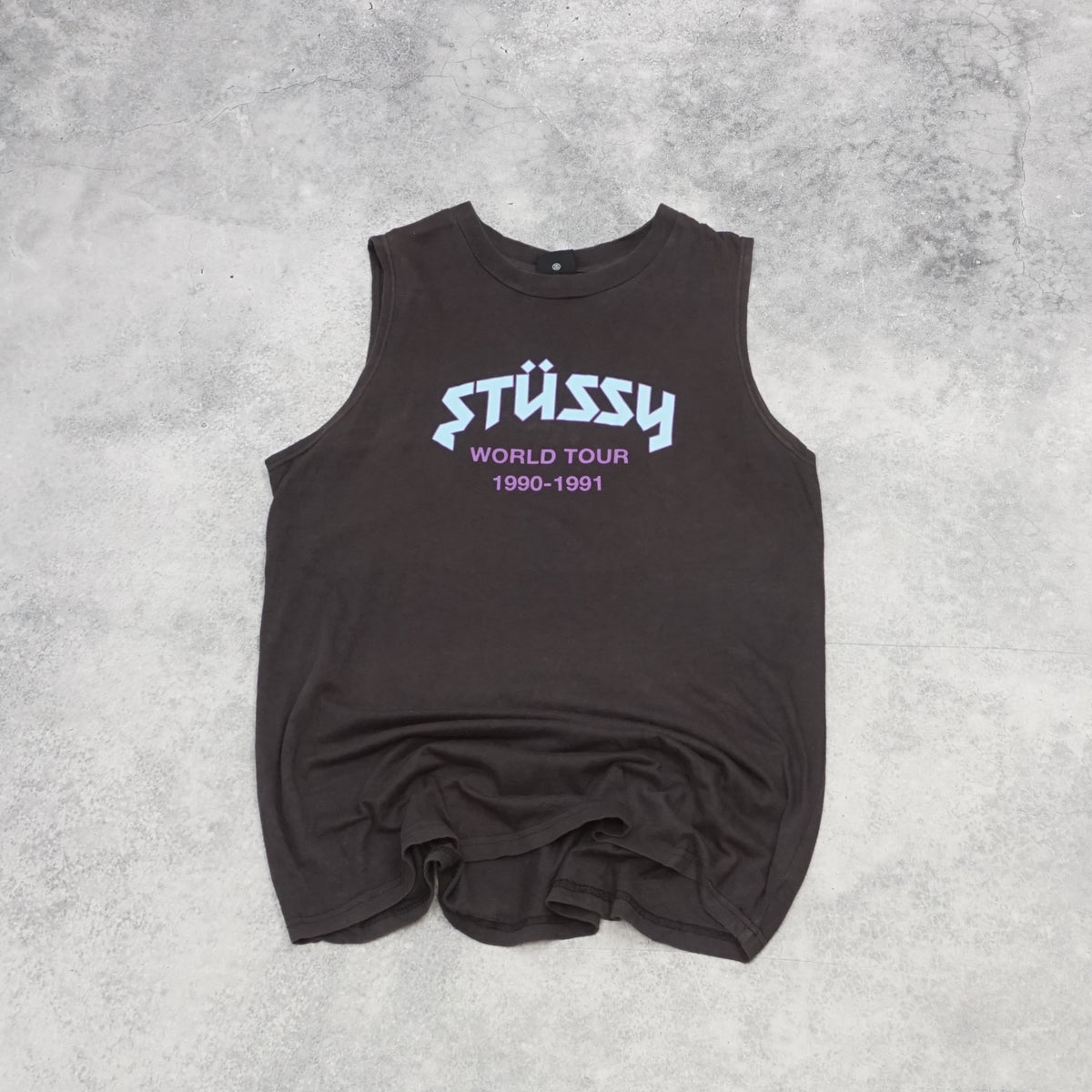 Stussy World Tour Graphic Vest Tank Top