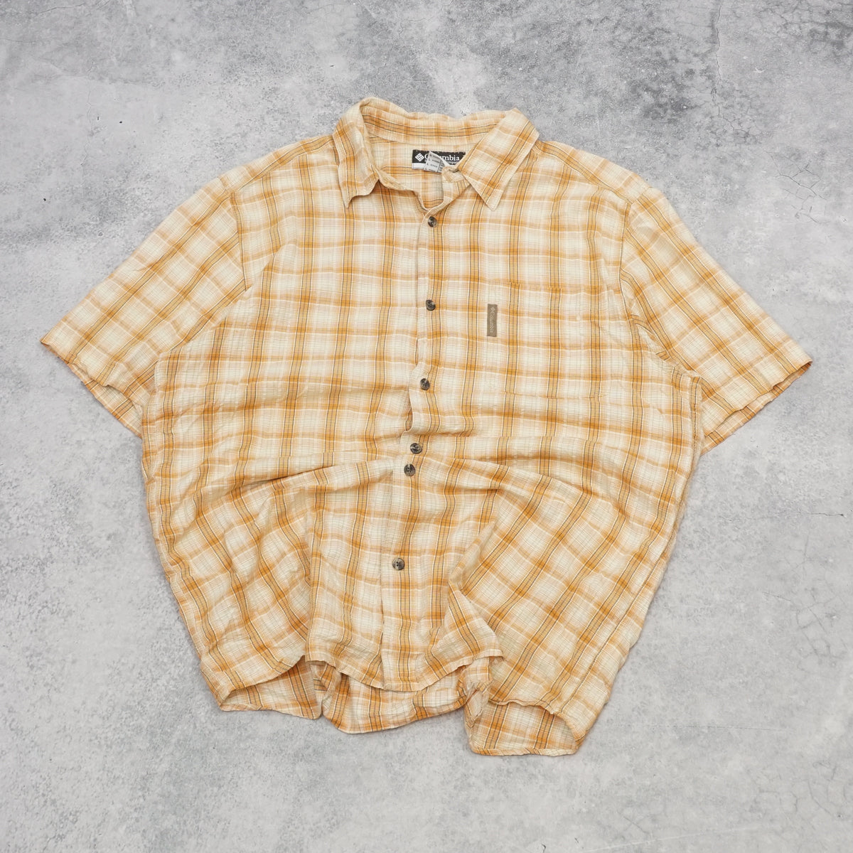 2000s Columbia Plaid Short Sleeve Shirt