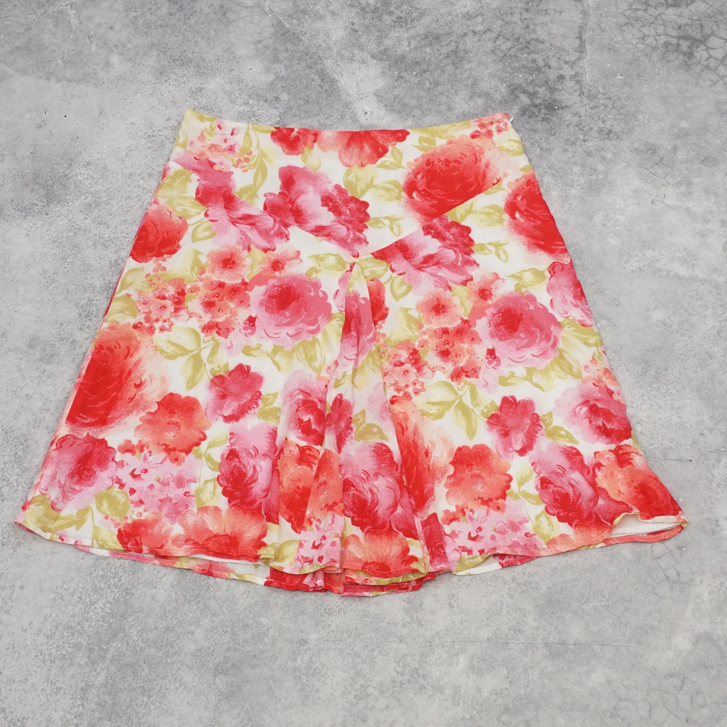 2000s Floral Print Skirt