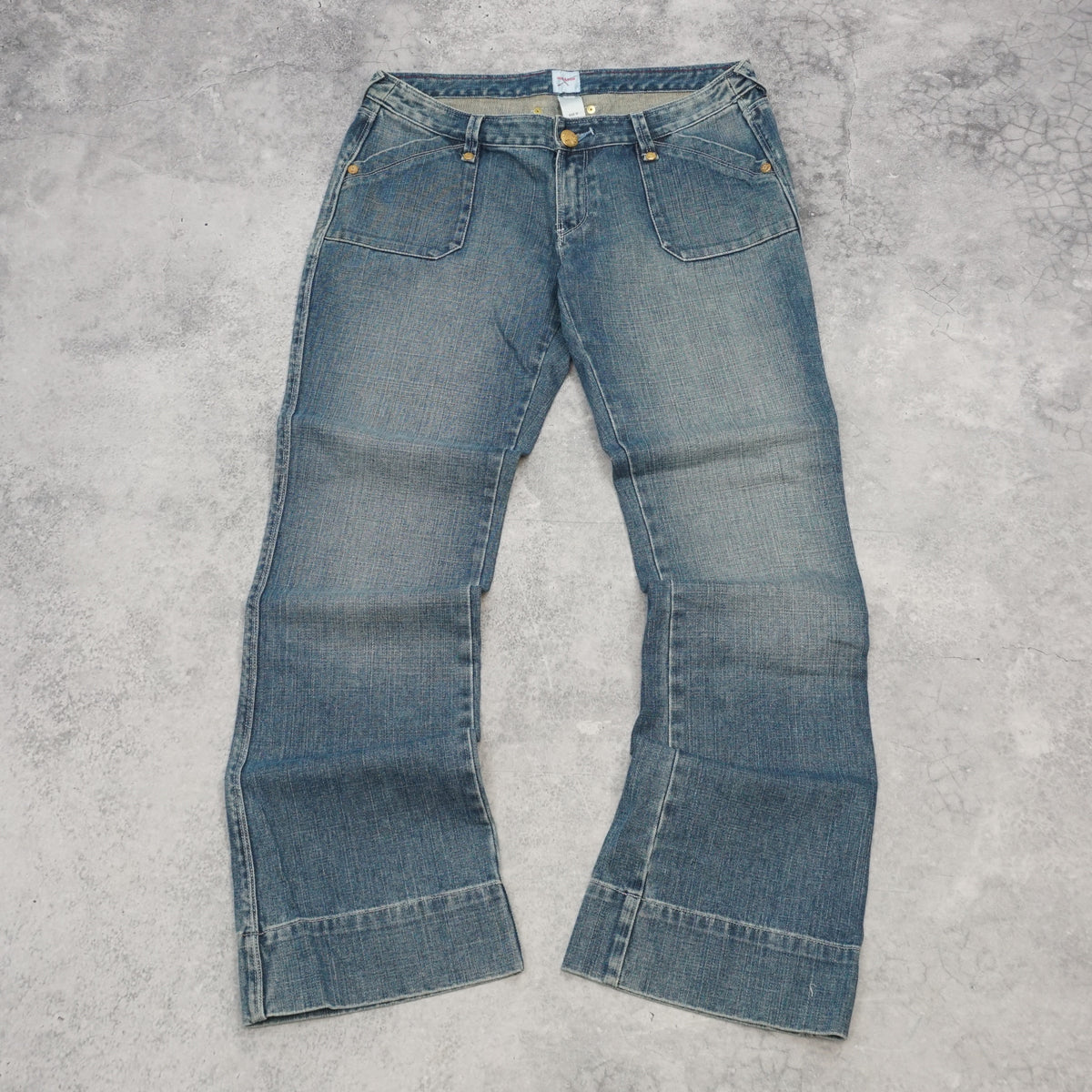 2000s Sass & Bide Flared Washed Jeans