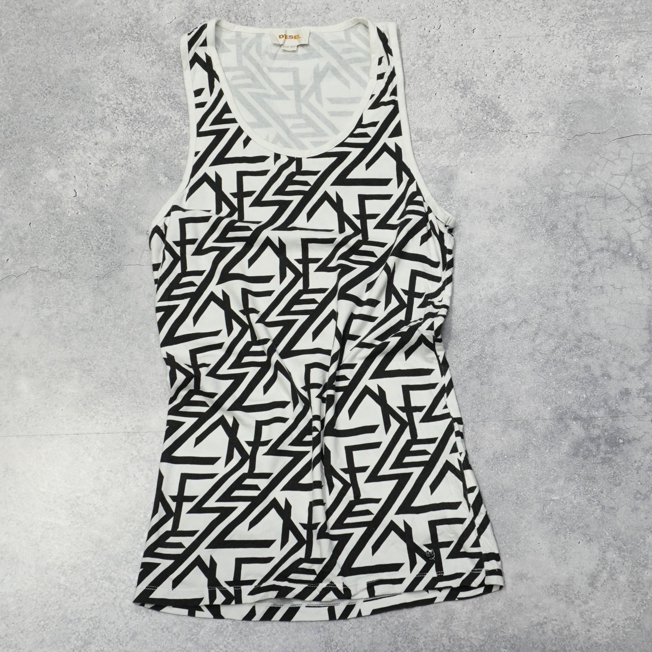 Diesel Geometric Print Tank Top