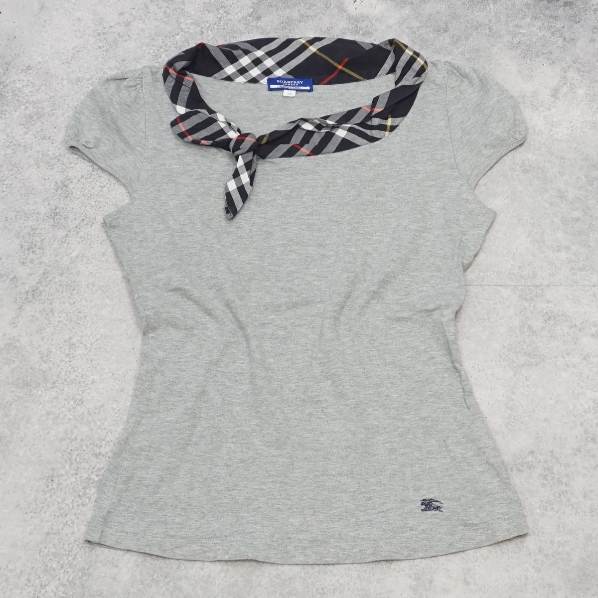 2000s Burberry London Nova Check Collar Top