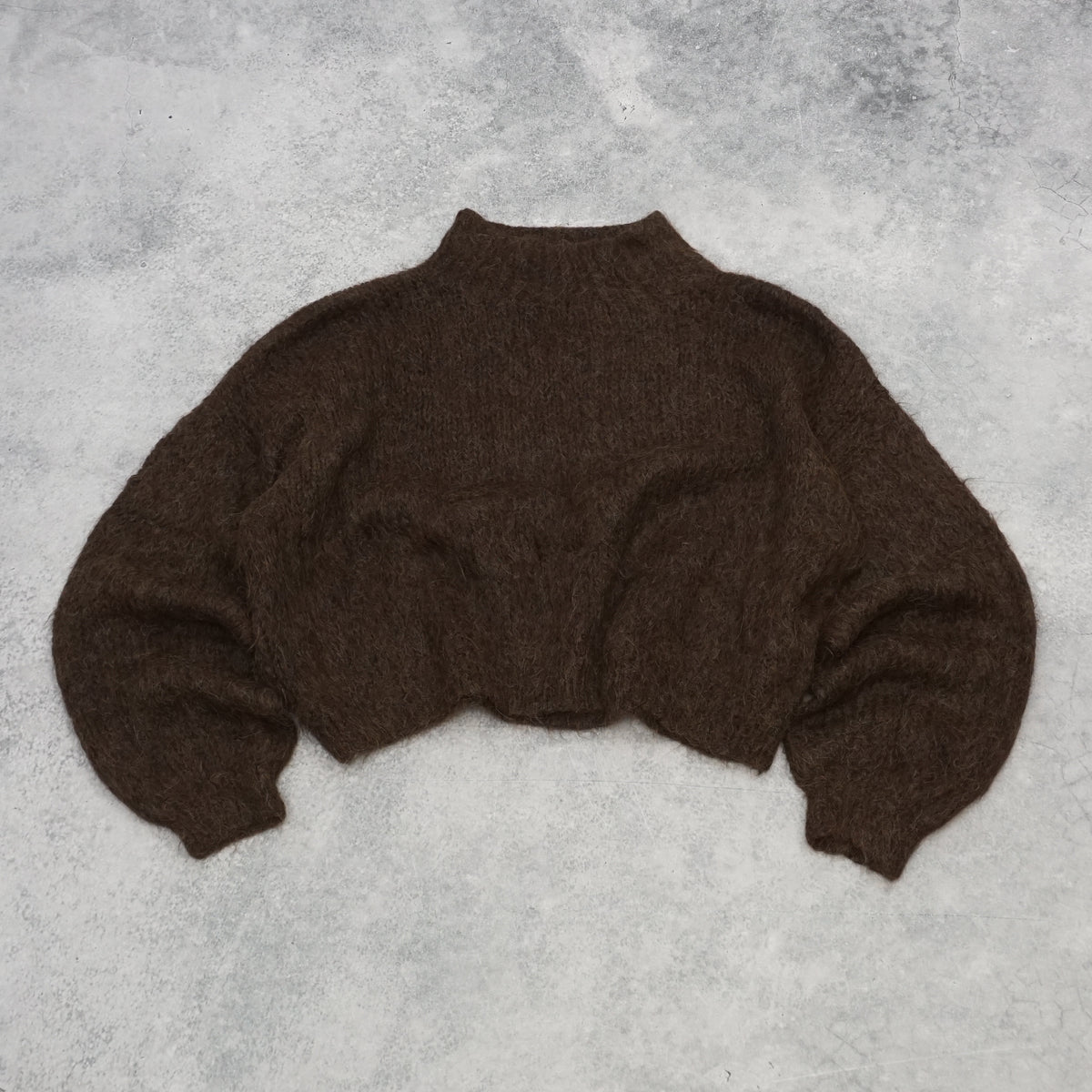 Once Upon An Artisan Cropped Balloon Sleeve Sweater