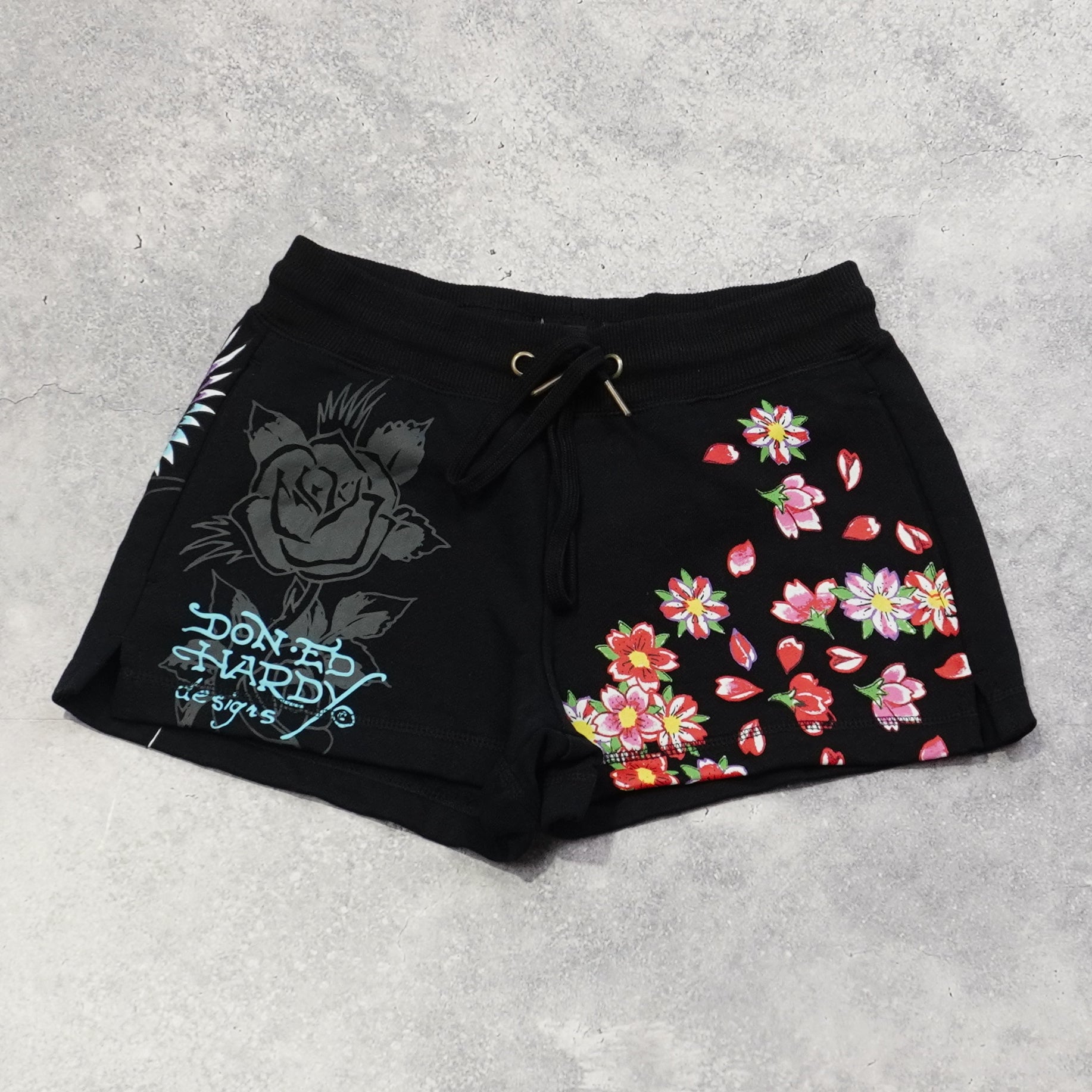 Ed Hardy Graphic Floral Shorts
