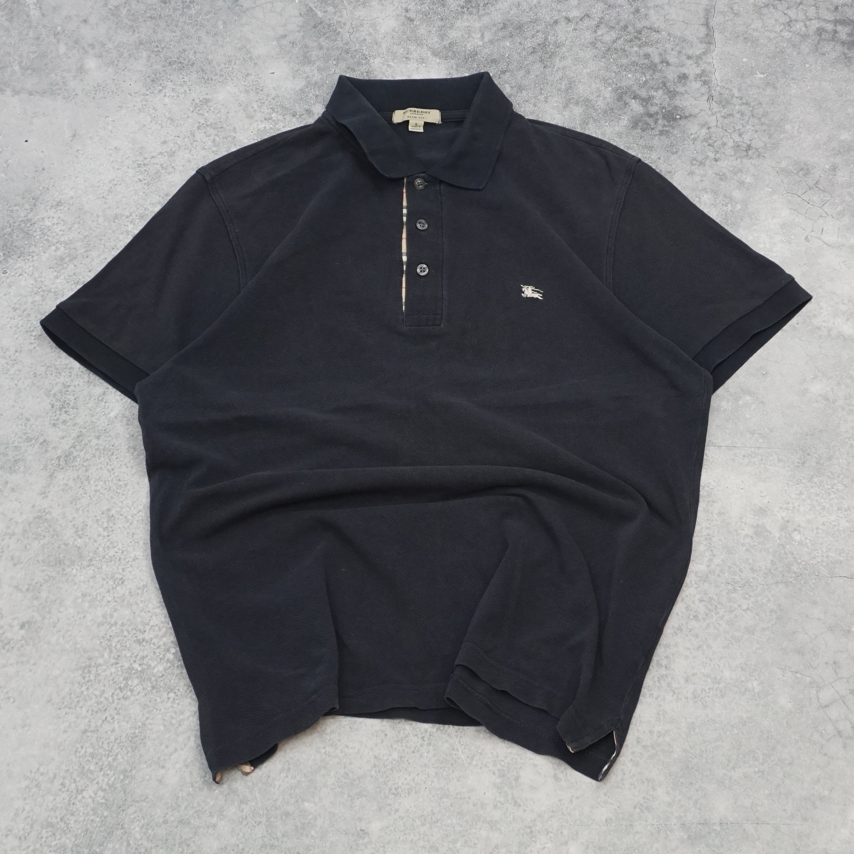 2000s Burberry Slim Fit Polo