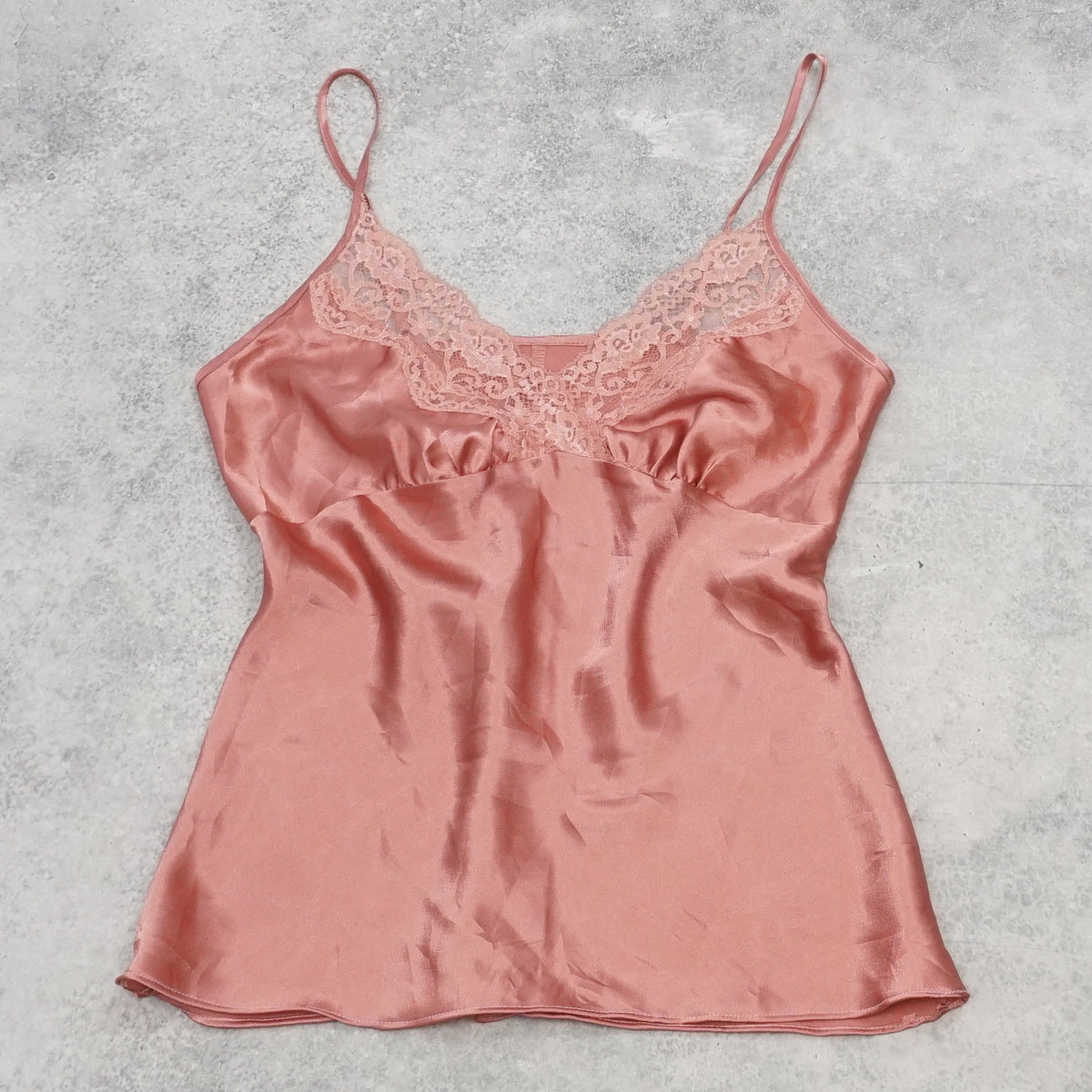 2000s Satin Lace Cami Top