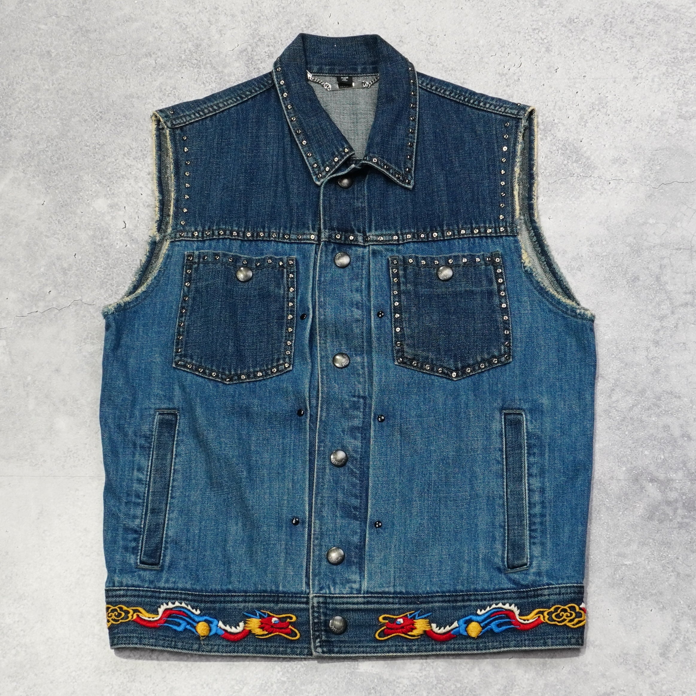 Just Cavalli Embroidered Studded Vest
