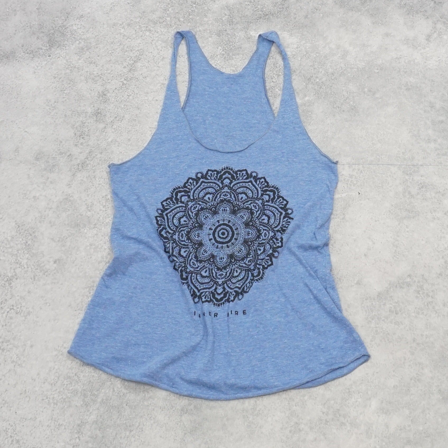 2000s American Aparel Mandala Racerback Tank Top