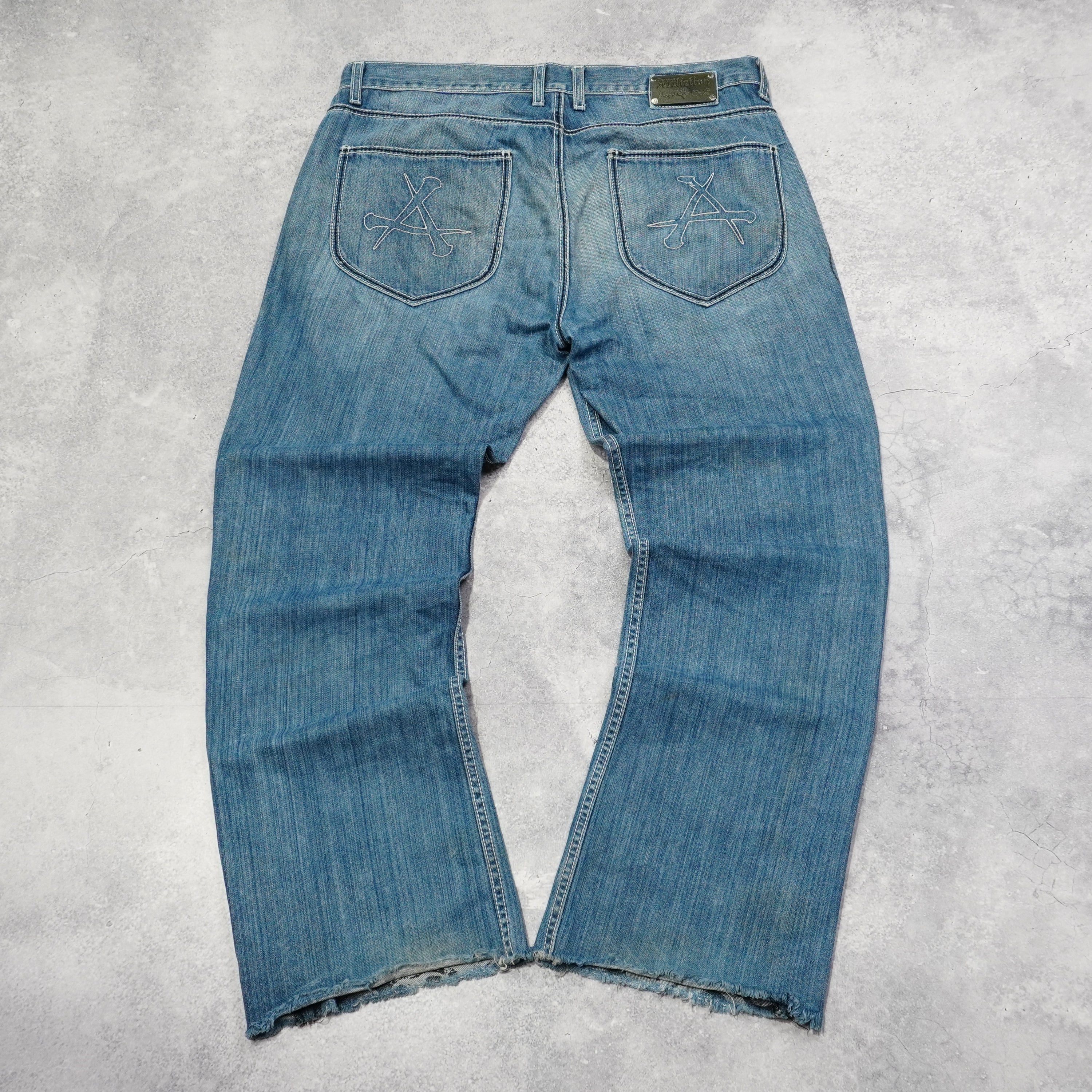 2000s Affliction Skull Printed Jeans