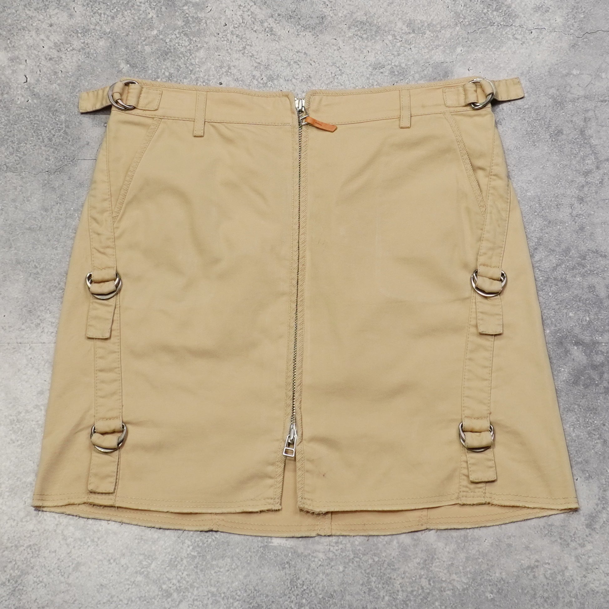 2000s Burberry Double Zip Skirt