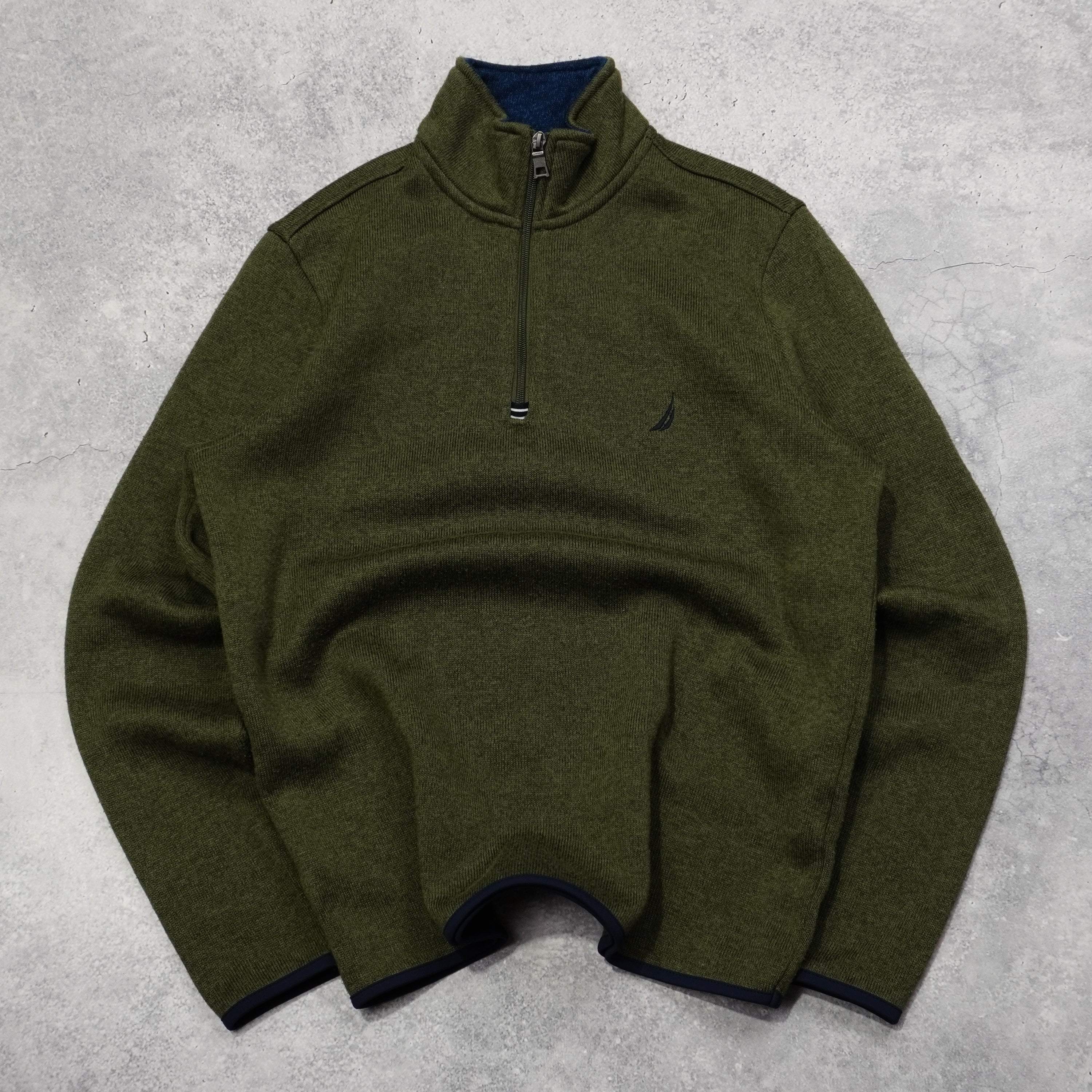2000s Nautica Knit Fleece Quarter Zip