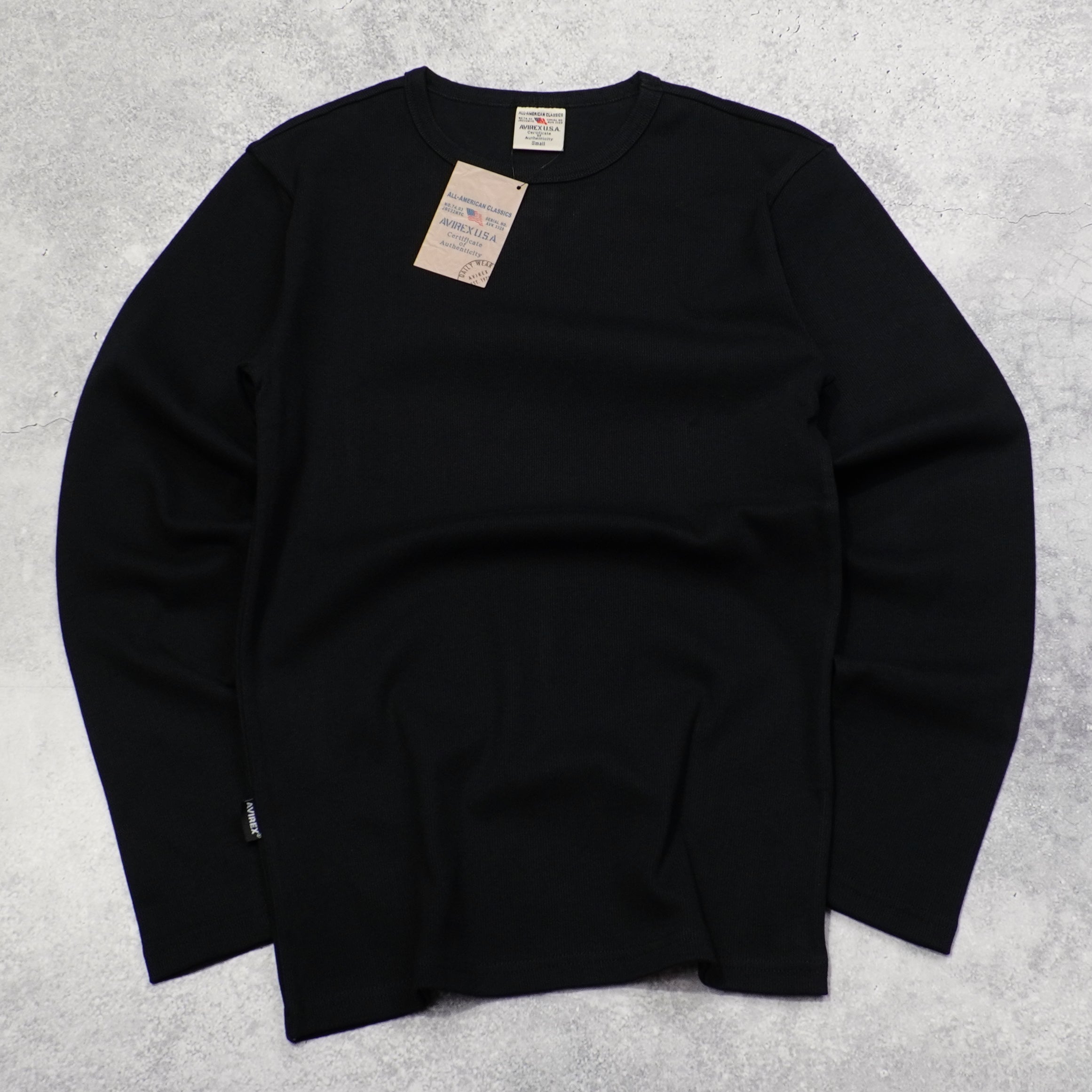 Avirex Ribbed Long Sleeve T-Shirt