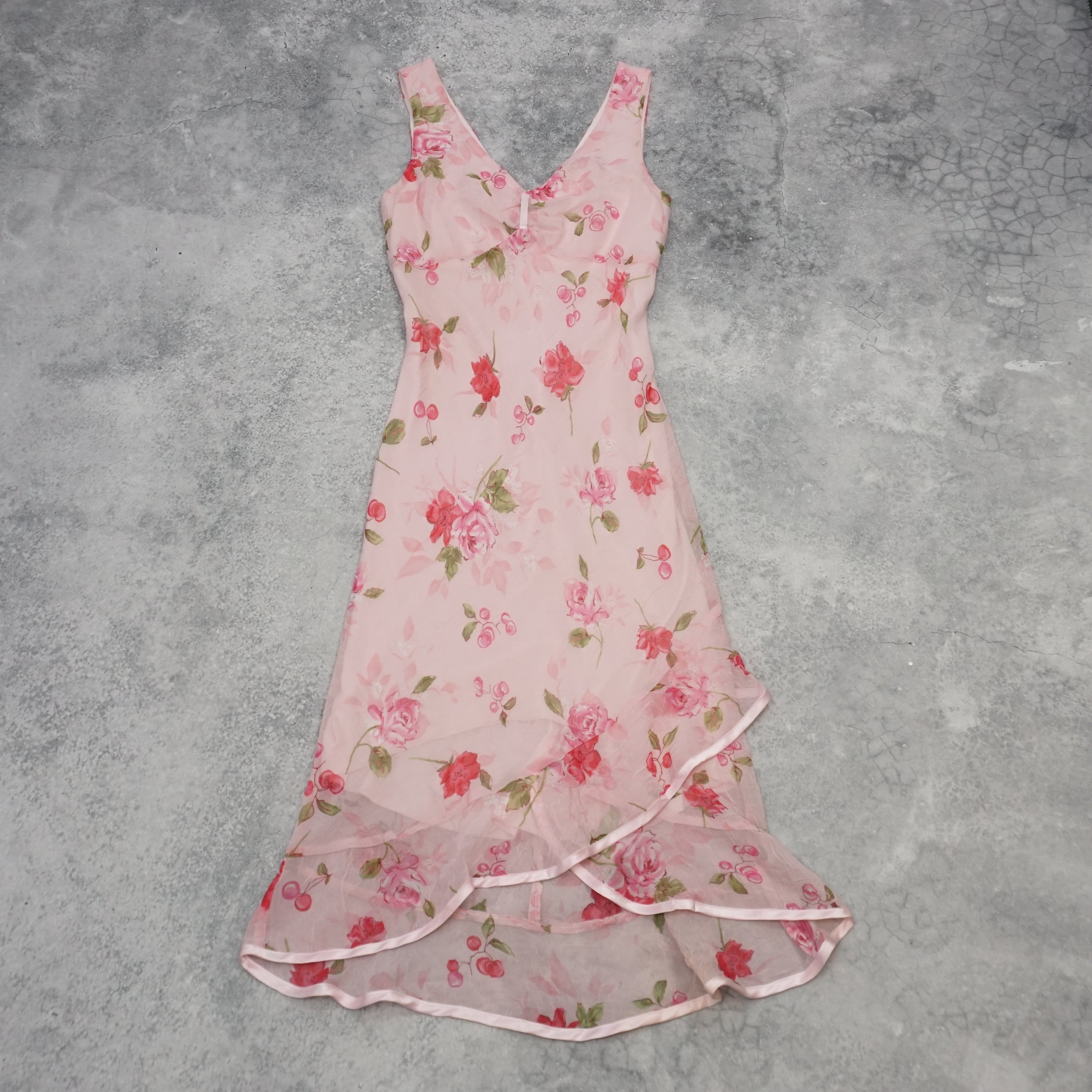 2000s Michele Floral Print Dress