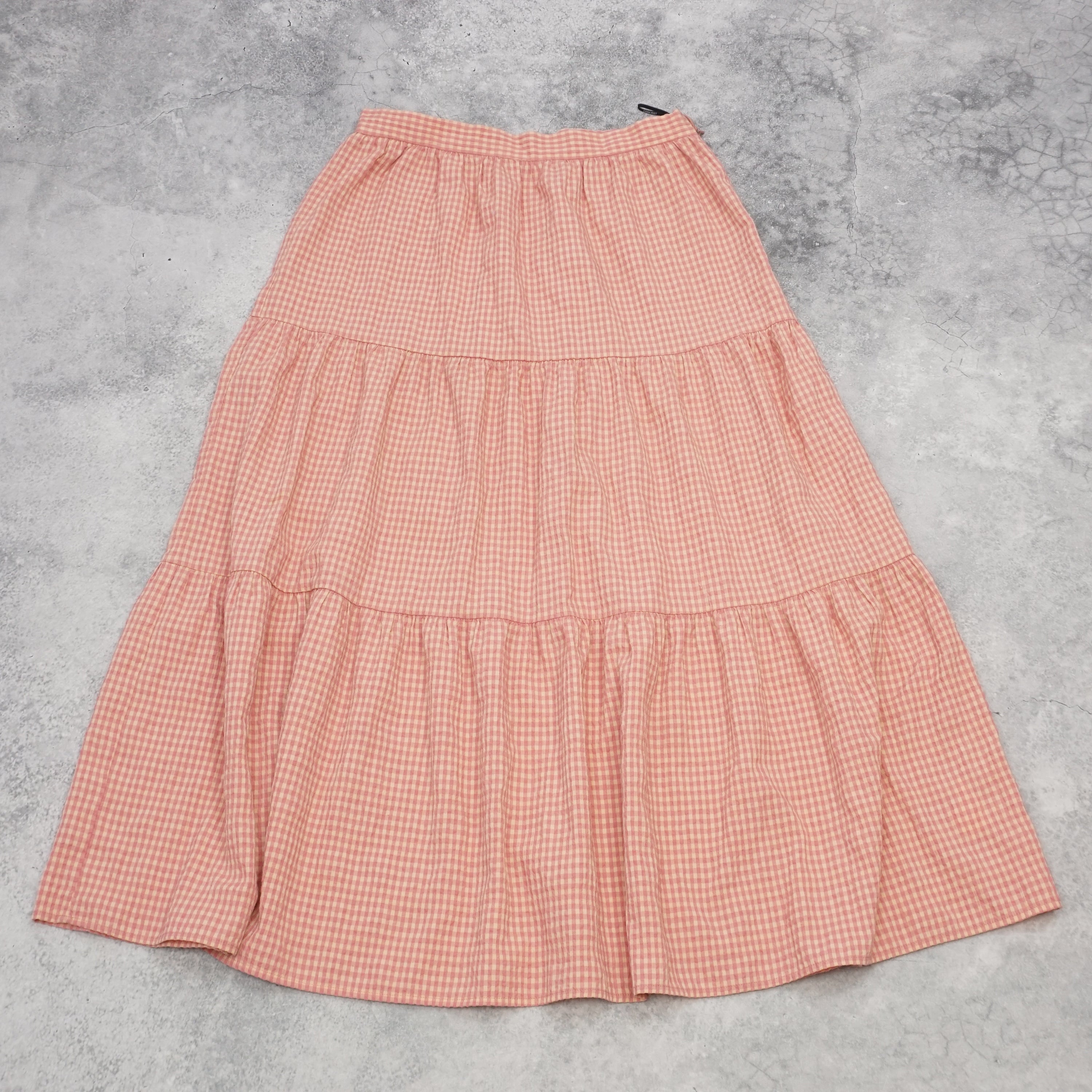 Forcast Checkered Midi Skirt