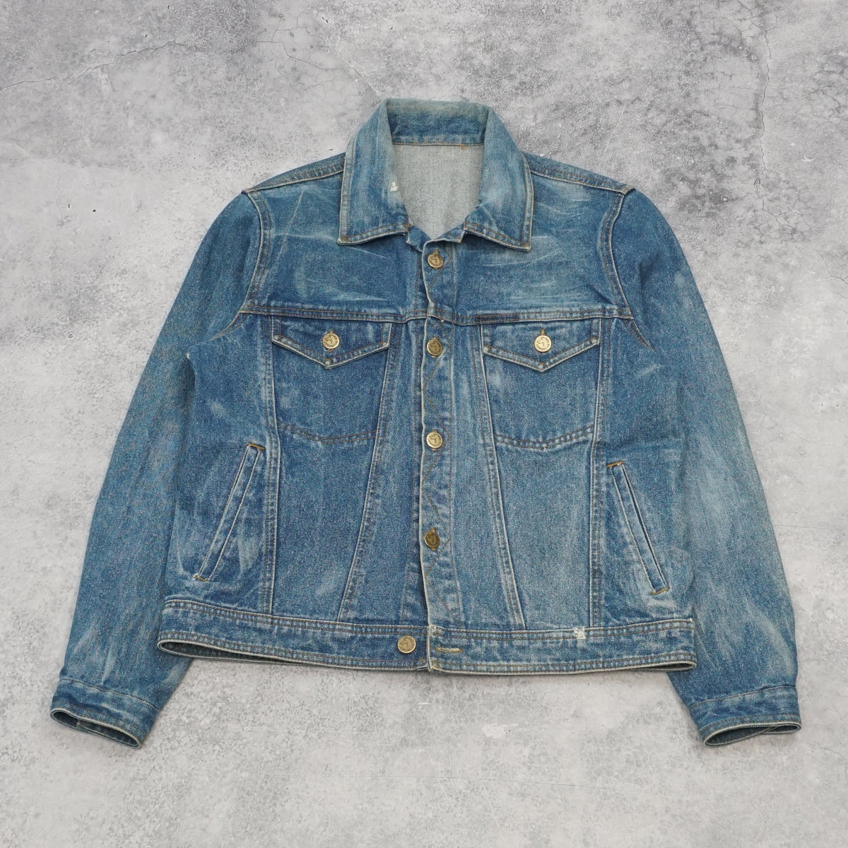 80s Jordache Trucker Faded Denim Jacket