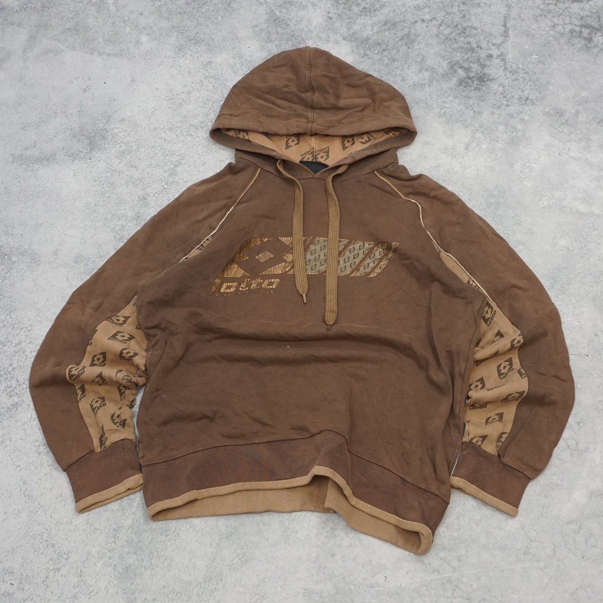 2000s Lotto Spellout Monogram Hoodie