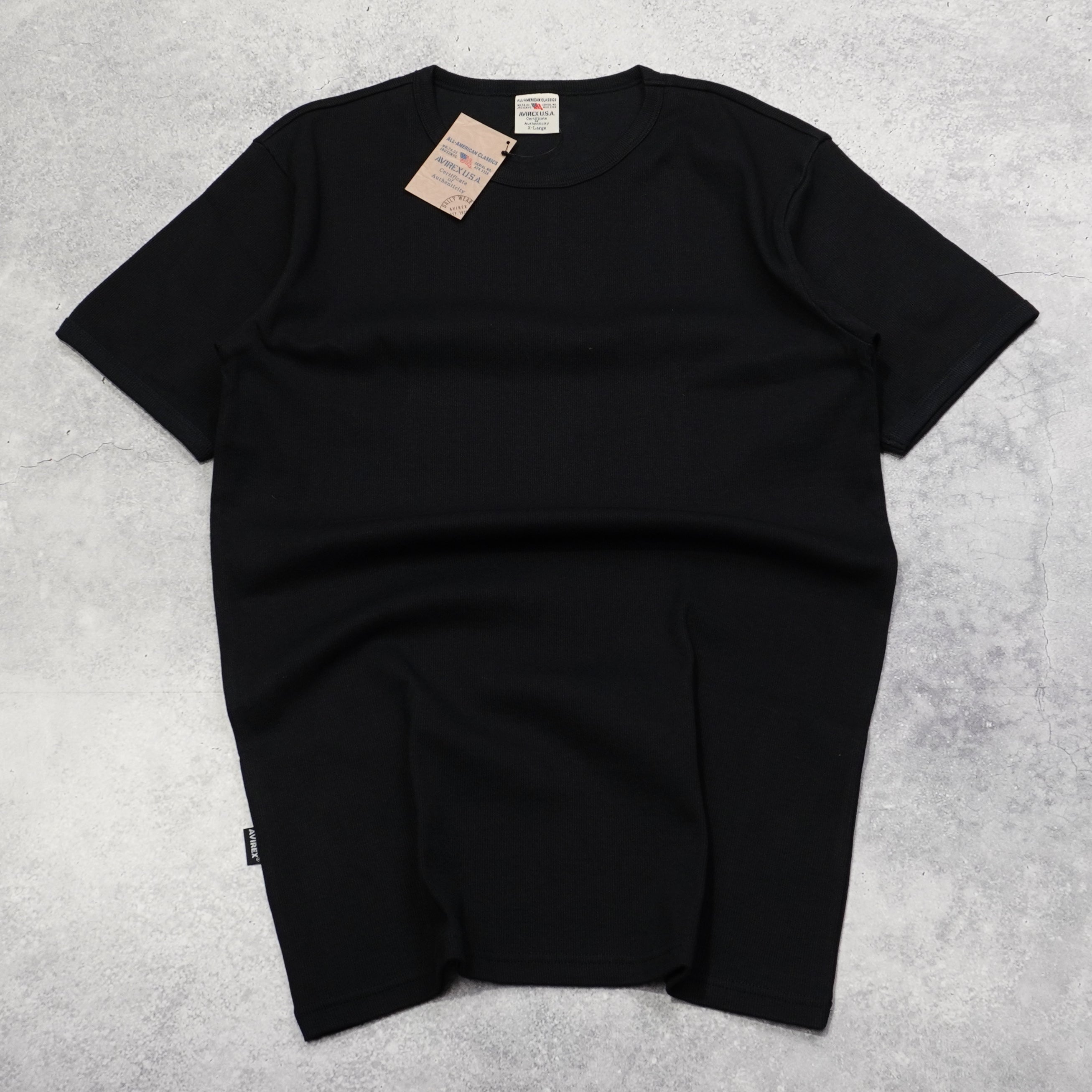 Avirex Ribbed Short Sleeve T-Shirt