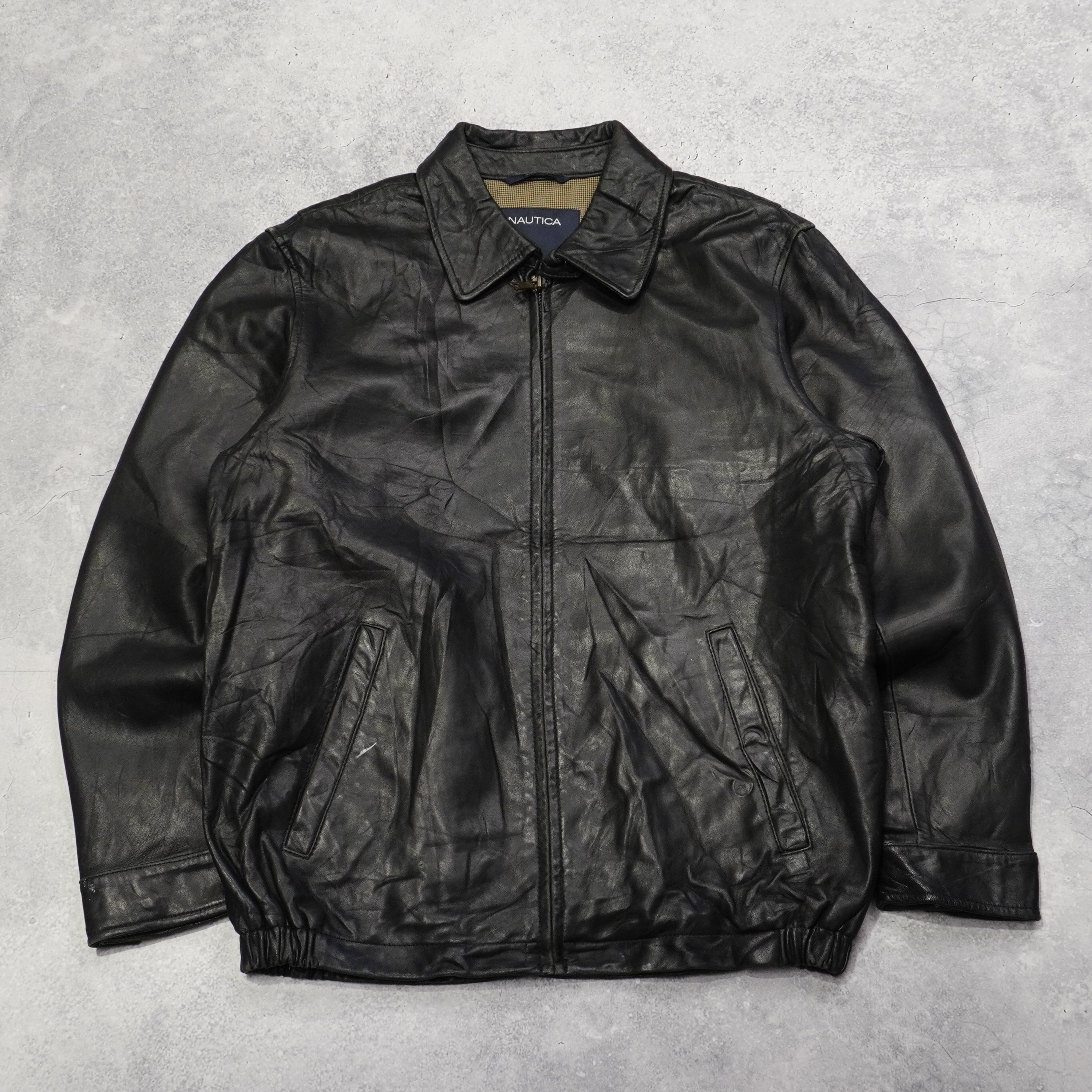 2000s Nautica Leather Jacket