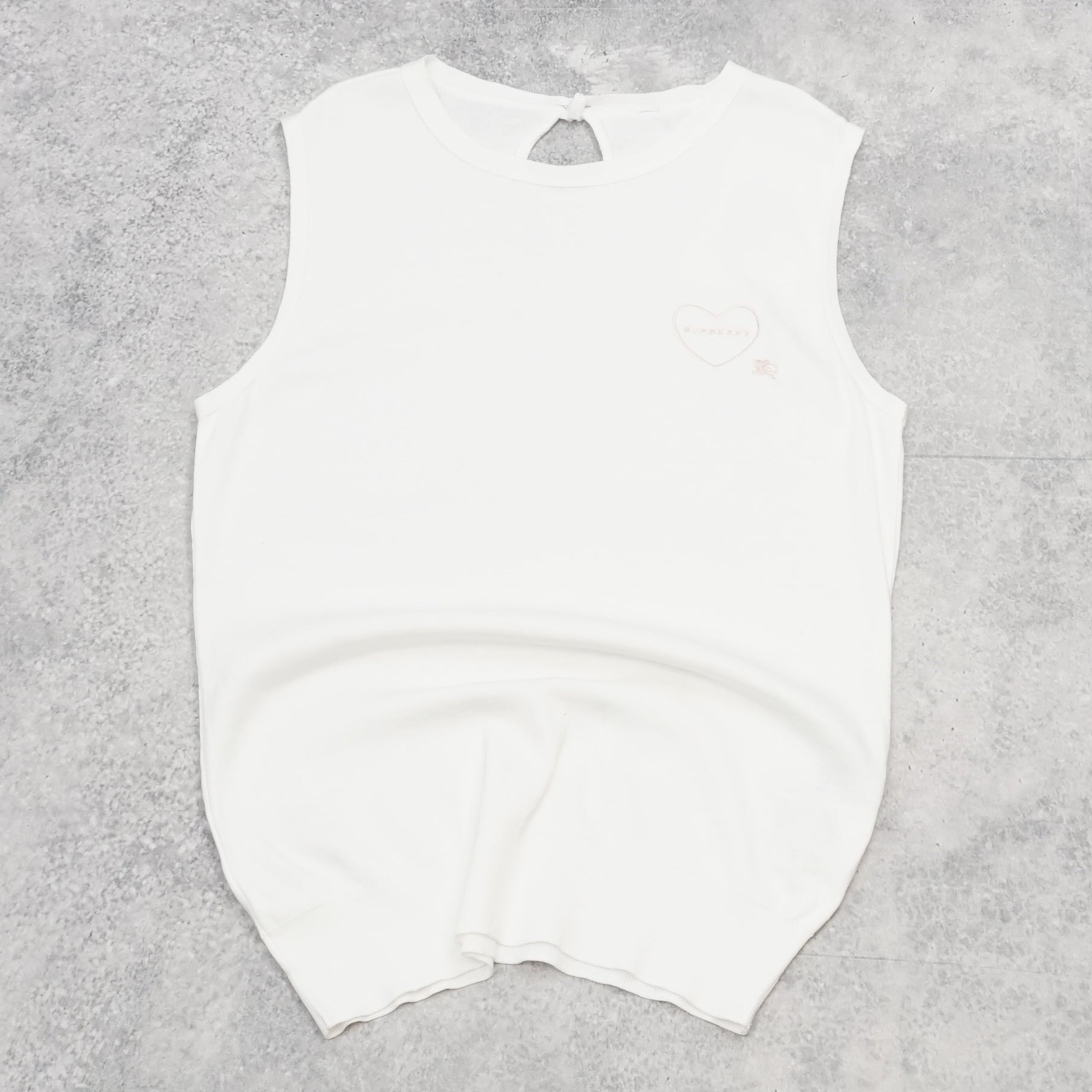 2000s Burberry Embroidered Heart Top Cami