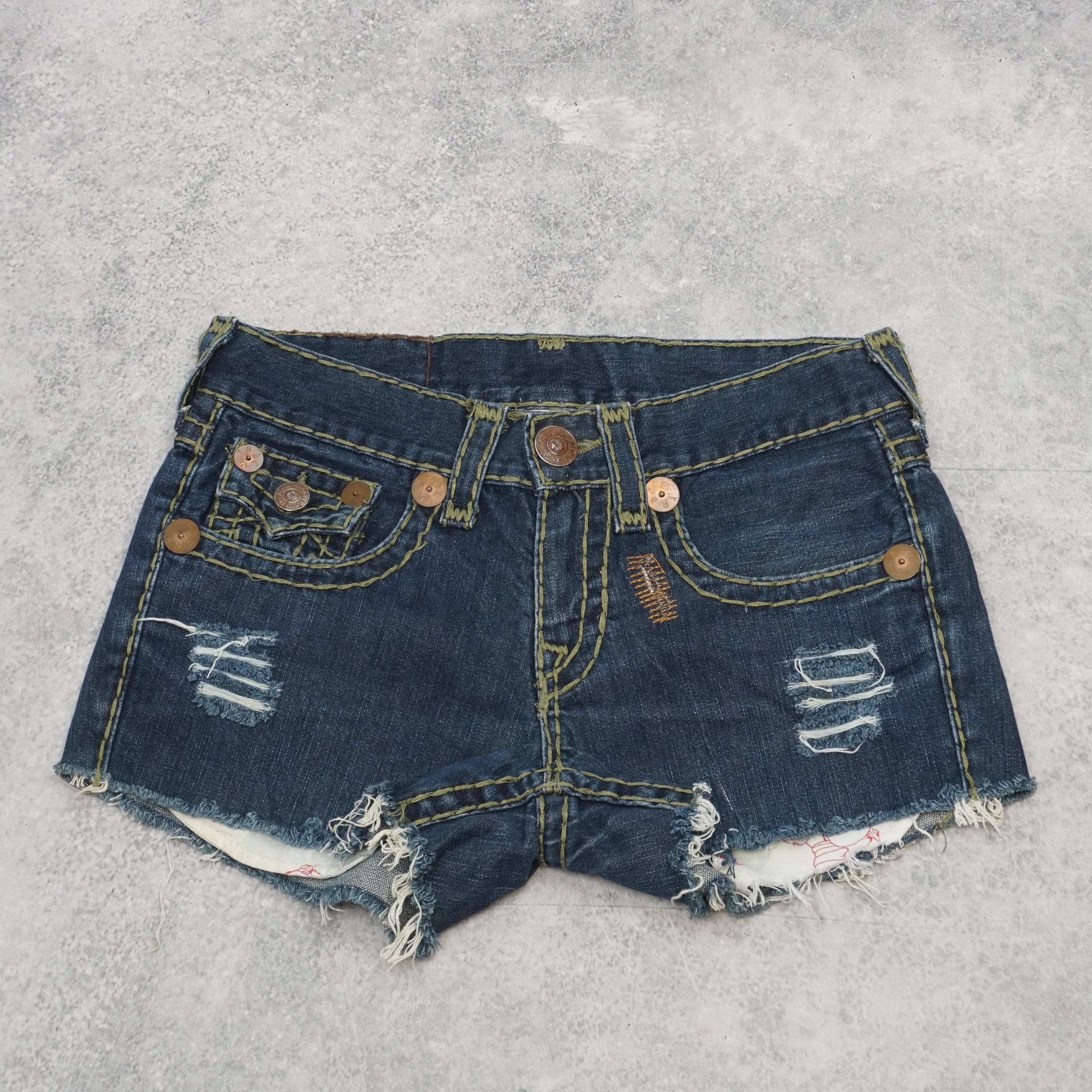 2000s True Religion Denim Distressed Shorts